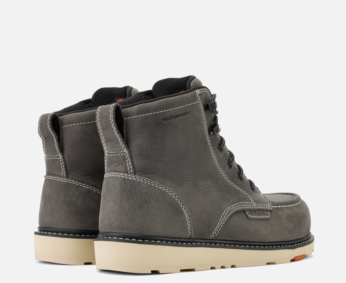 BRUNT Men's Marin 6" Comp Toe Waterproof Work Boot Work Boots BRUNT