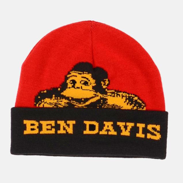 Ben Davis Cuffed Knit Logo Patch Beanie - Work World - Workwear, Work Boots, Safety Gear