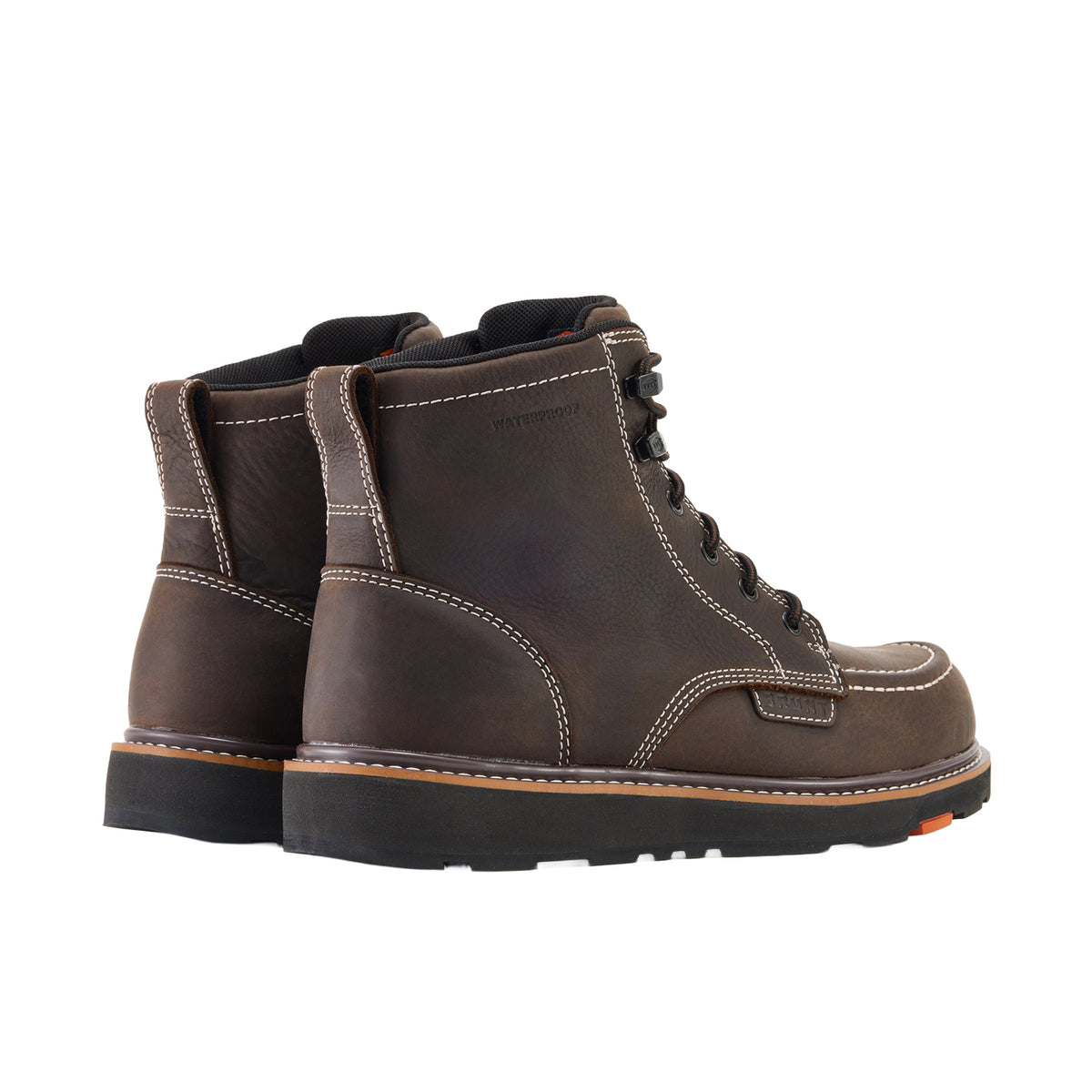 BRUNT Men's Marin 6" Waterproof Moc Toe Work Boot Work Boots BRUNT