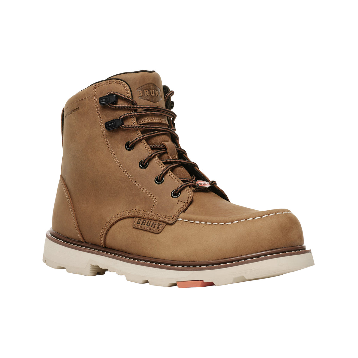 BRUNT Men's The Marin 90° Heel Waterproof Comp Toe Work Boot Work Boots BRUNT