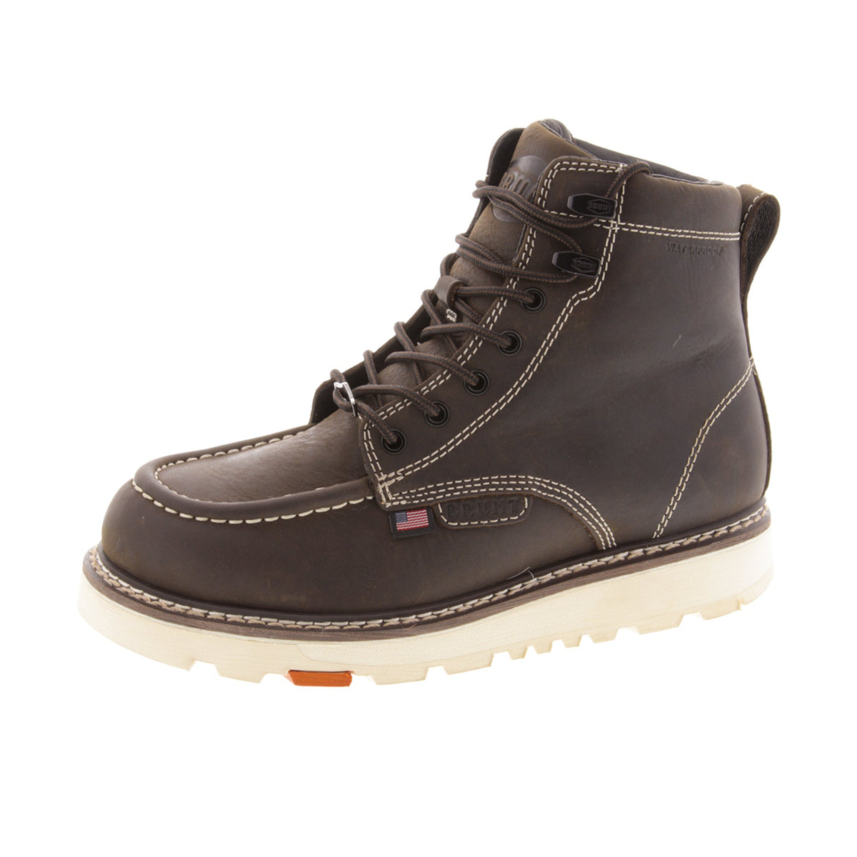 BRUNT Men's The USA Marin 6 " Welted Waterproof Soft Toe Work Boot Work Boots BRUNT
