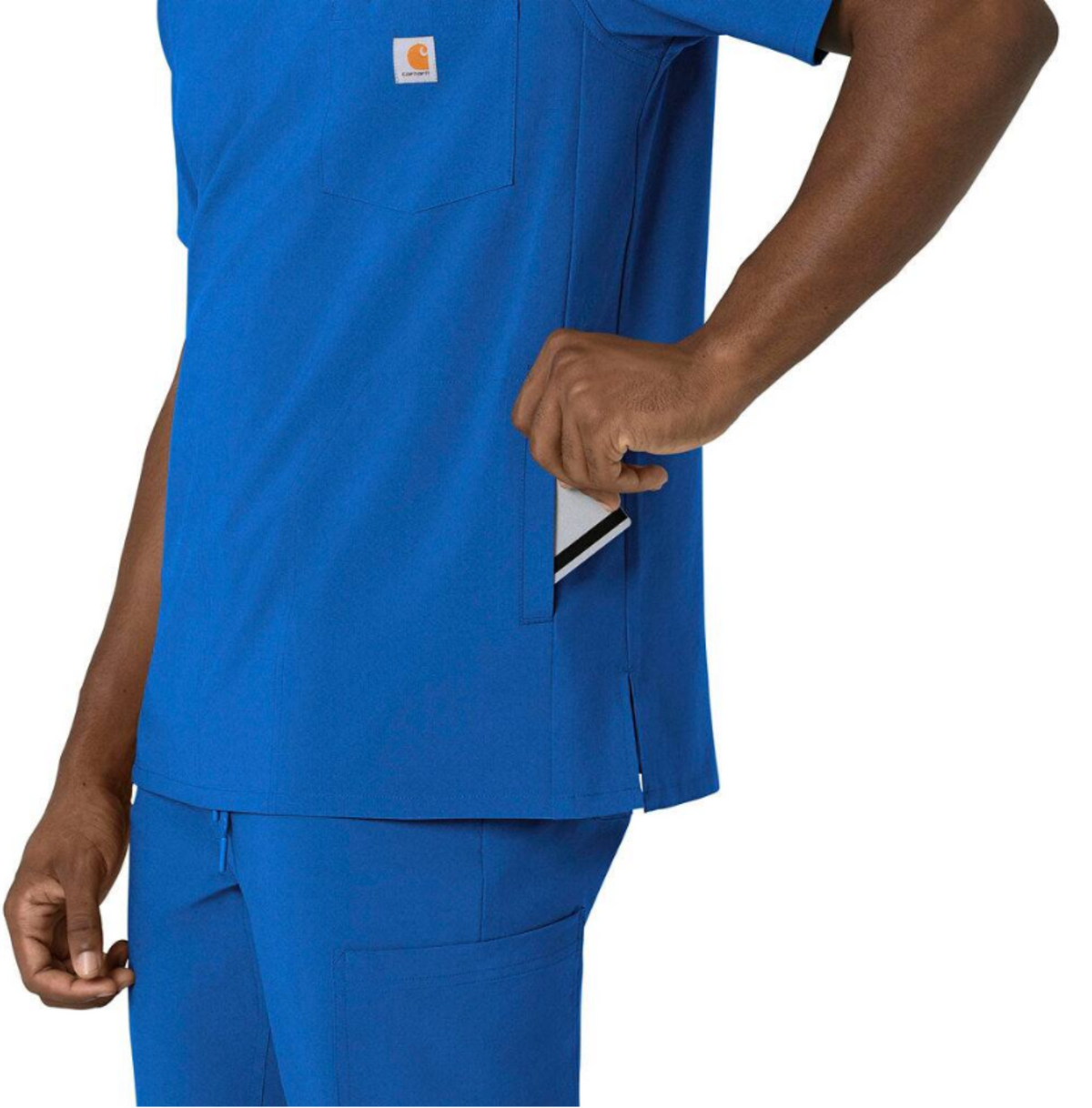 Carhartt Men's Force Cross Flex V-Neck Scrub Top Scrubs Carhartt