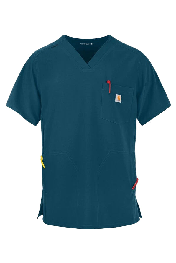 Carhartt Men's Force Cross Flex V-Neck Scrub Top - Work World - Workwear, Work Boots, Safety Gear