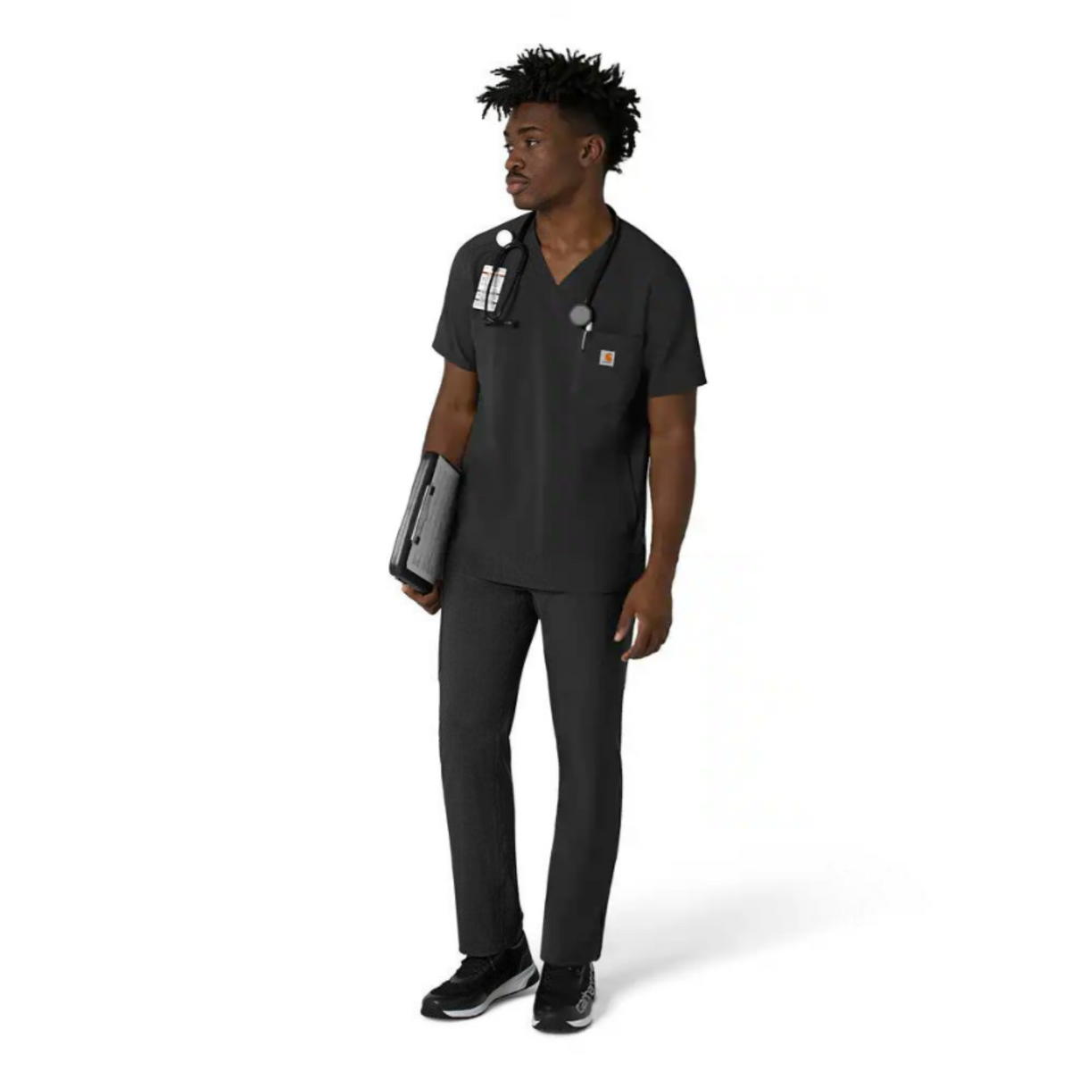 Carhartt Men's Force Cross Flex V-Neck Scrub Top Scrubs Carhartt