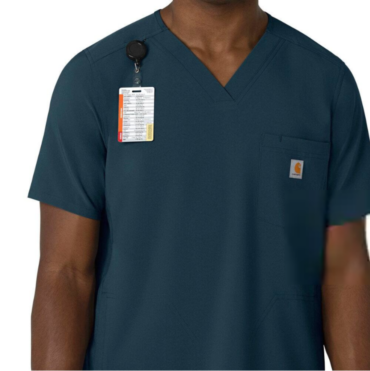 Carhartt Men's Force Cross Flex V-Neck Scrub Top Scrubs Carhartt