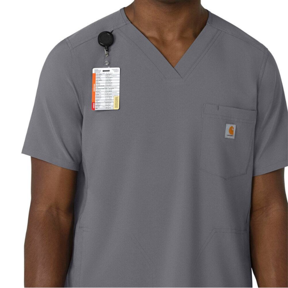 Carhartt Men's Force Cross Flex V-Neck Scrub Top - Work World - Workwear, Work Boots, Safety Gear