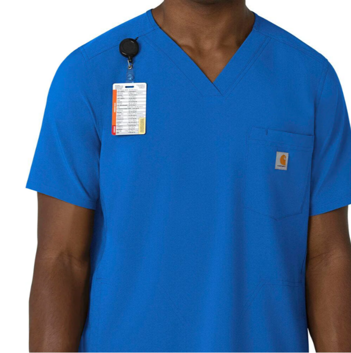 Carhartt Men's Force Cross Flex V-Neck Scrub Top Scrubs Carhartt