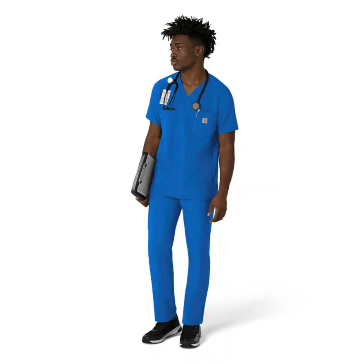 Carhartt Men's Force Cross Flex V-Neck Scrub Top Scrubs Carhartt