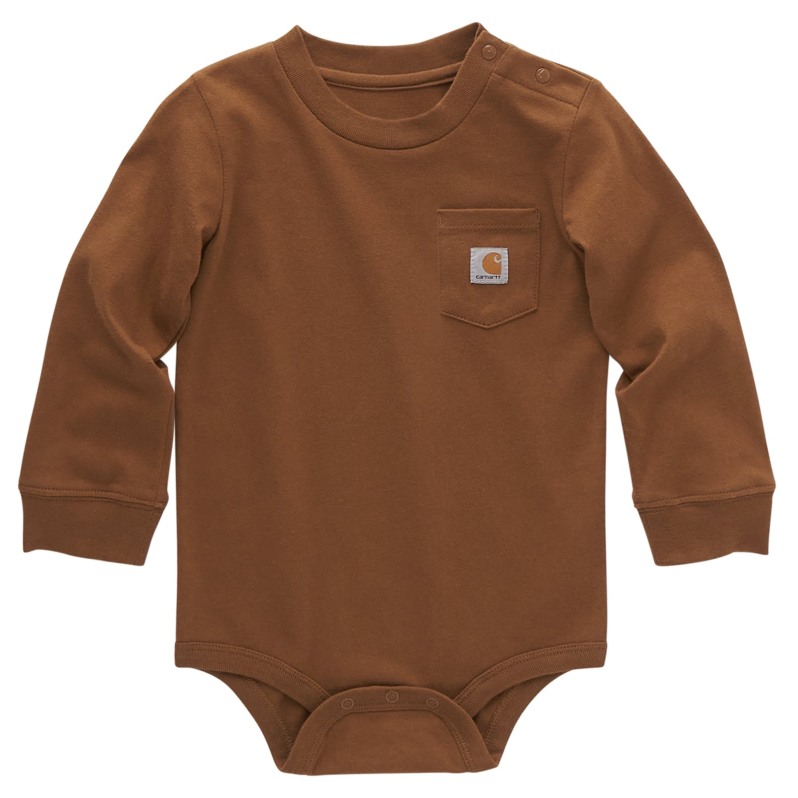 Carhartt Infant Long Sleeve Logo Chest Pocket Bodysuit - Work World - Workwear, Work Boots, Safety Gear