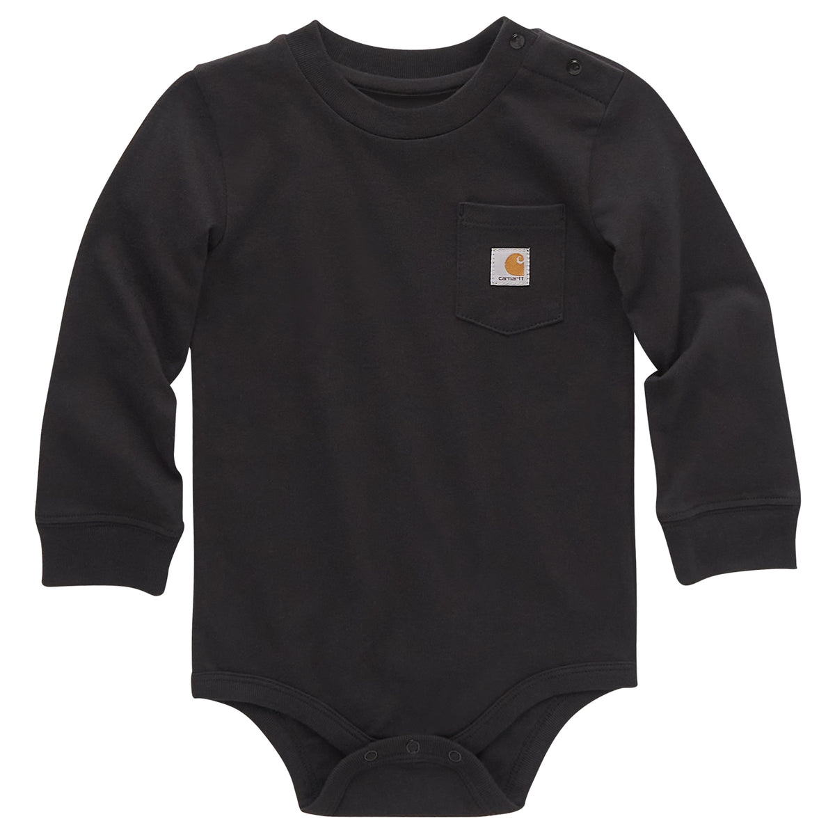 Carhartt Infant Long Sleeve Logo Chest Pocket Bodysuit - Work World - Workwear, Work Boots, Safety Gear