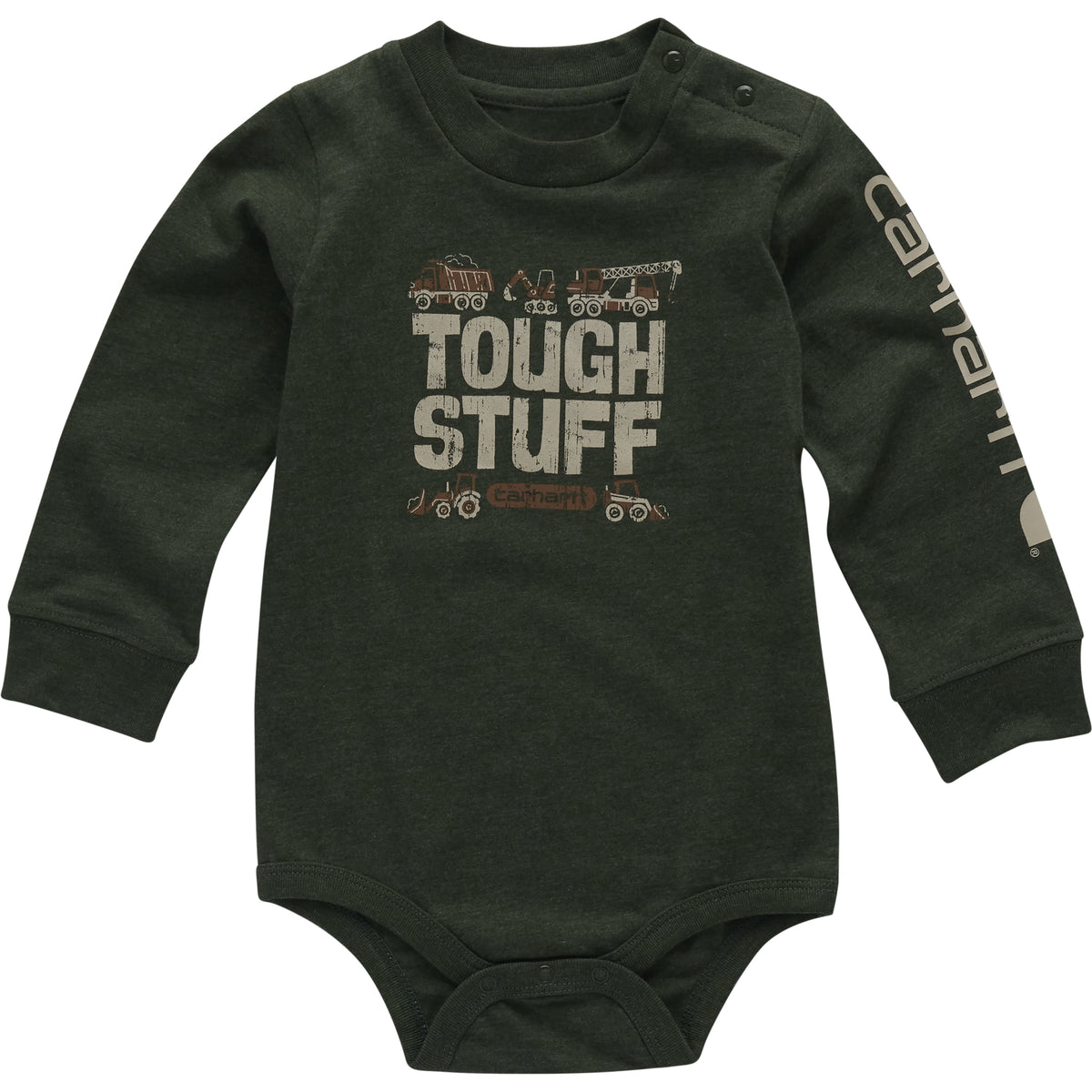Carhartt Boys' "Tough Stuff" Graphic Long Sleeve Bodysuit - Work World - Workwear, Work Boots, Safety Gear