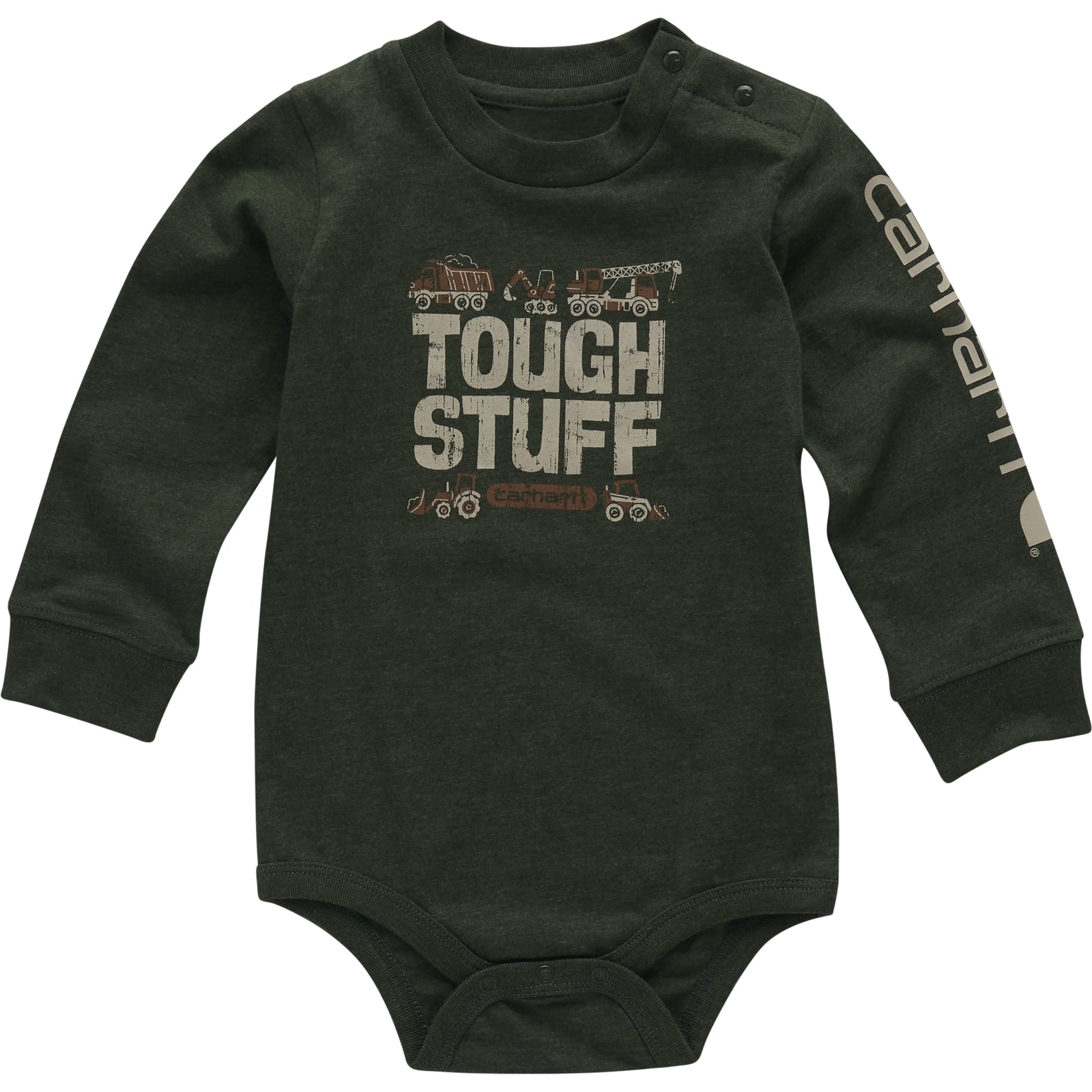 Carhartt Boys' "Tough Stuff" Graphic Long Sleeve Bodysuit - Work World - Workwear, Work Boots, Safety Gear