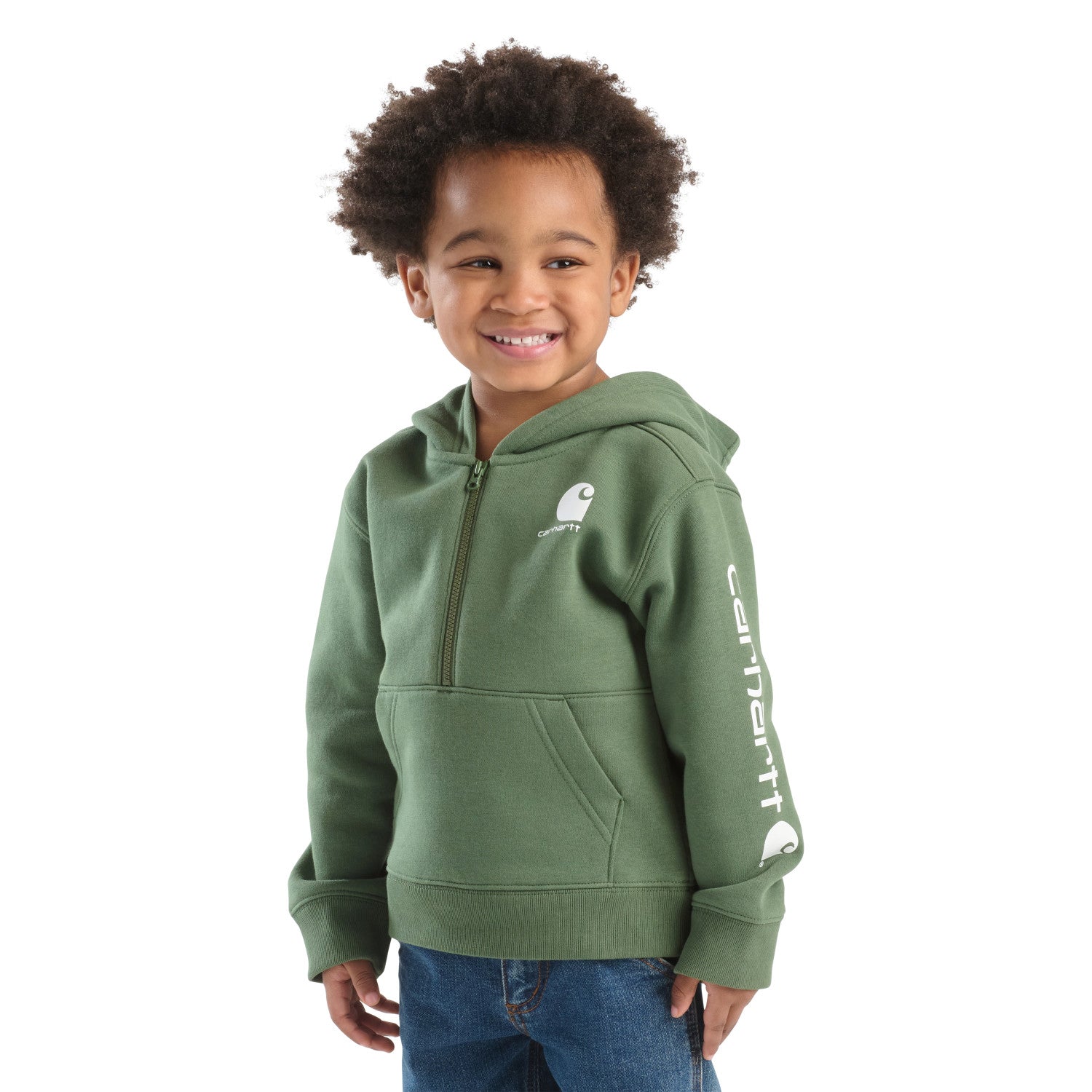 Carhartt kids XXS (4-5歳) Carhartt Kids' Graphic Half-Zip Hooded Sweatshirt - Work World