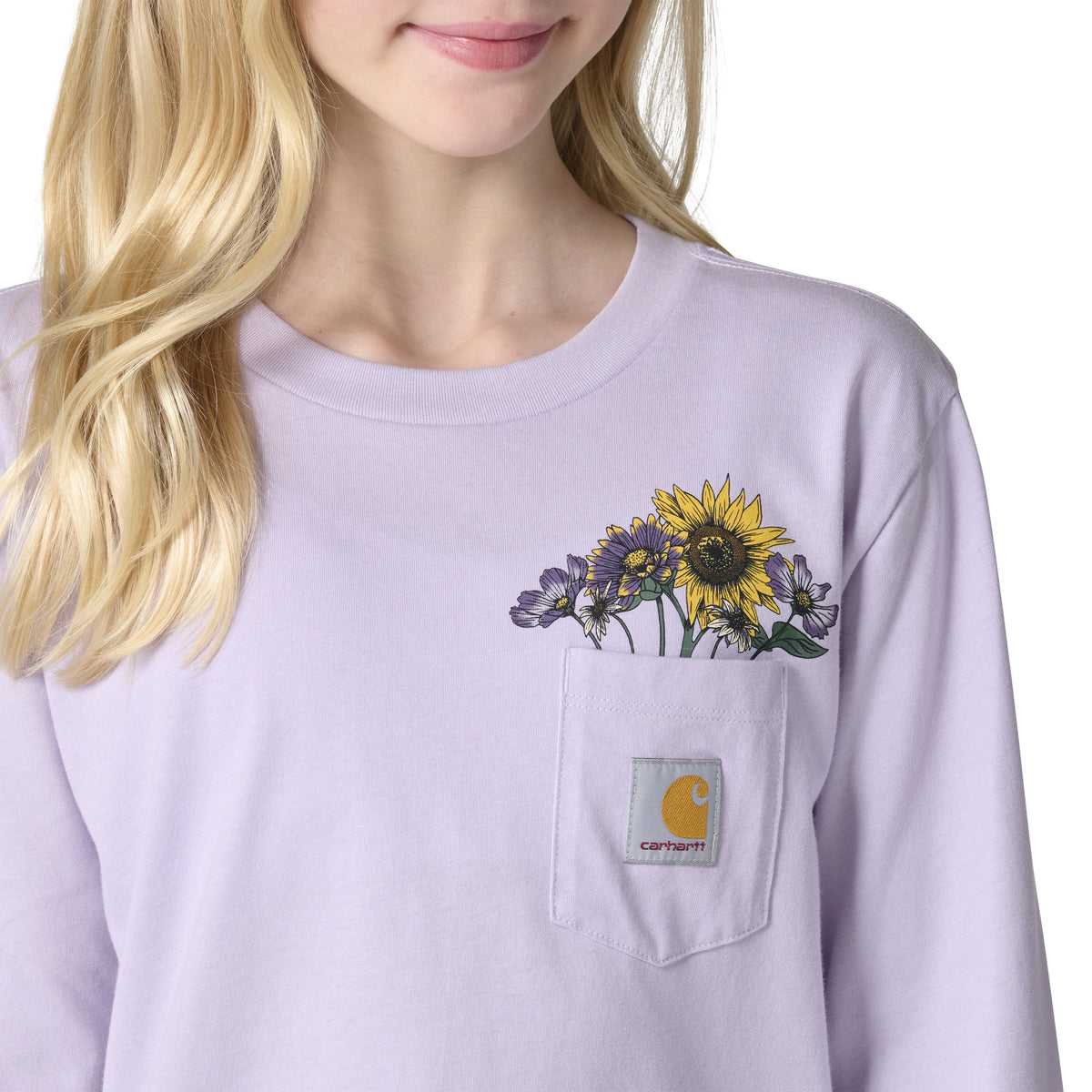 Carhartt Kids' Floral Pocket Long Sleeve T-Shirt Long Sleeve T-Shirts Carhartt