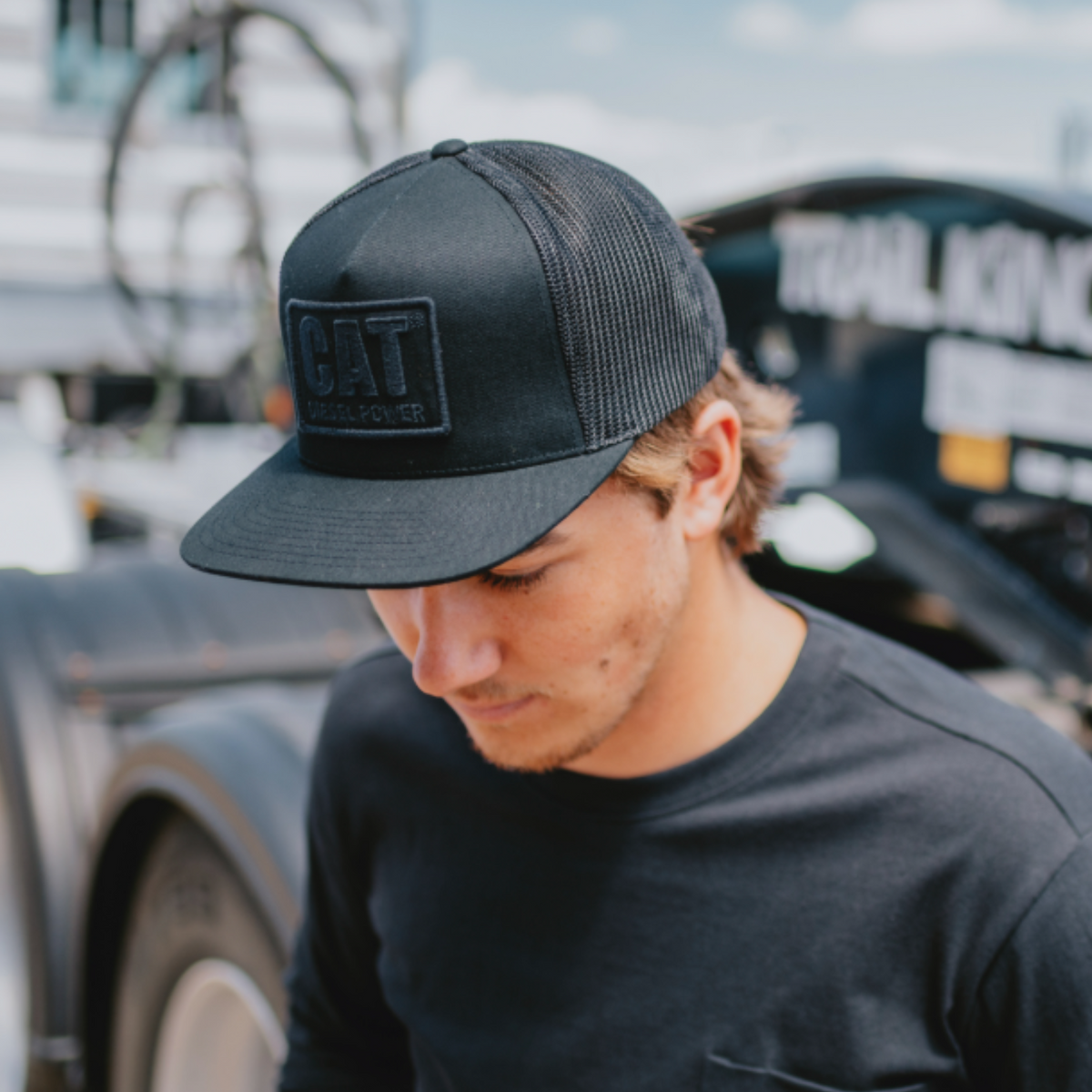 CAT Men's Diesel Power Flat Bill Cap - Work World - Workwear, Work Boots, Safety Gear
