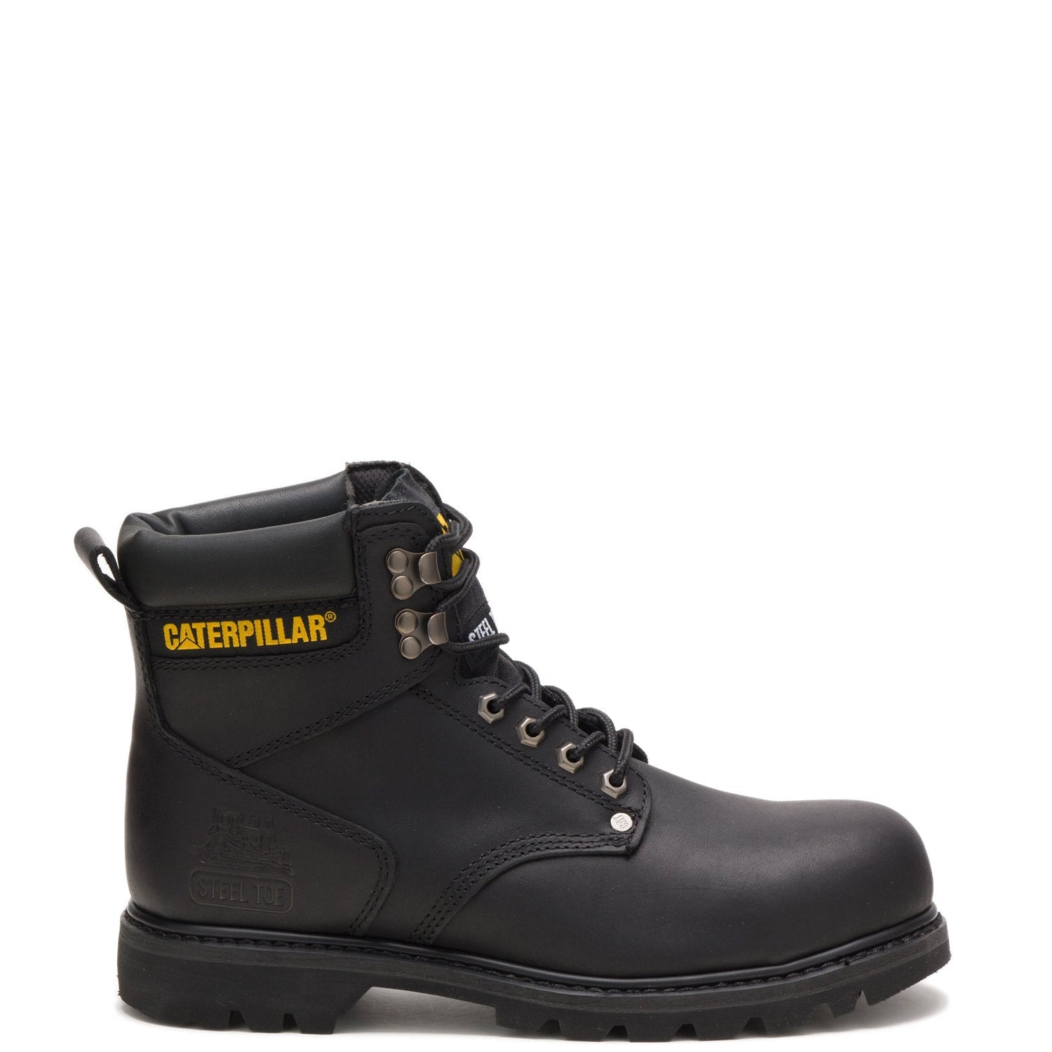 top gear boot Caterpillar Men's Second Shift Black Steel Toe Work Boot P89135