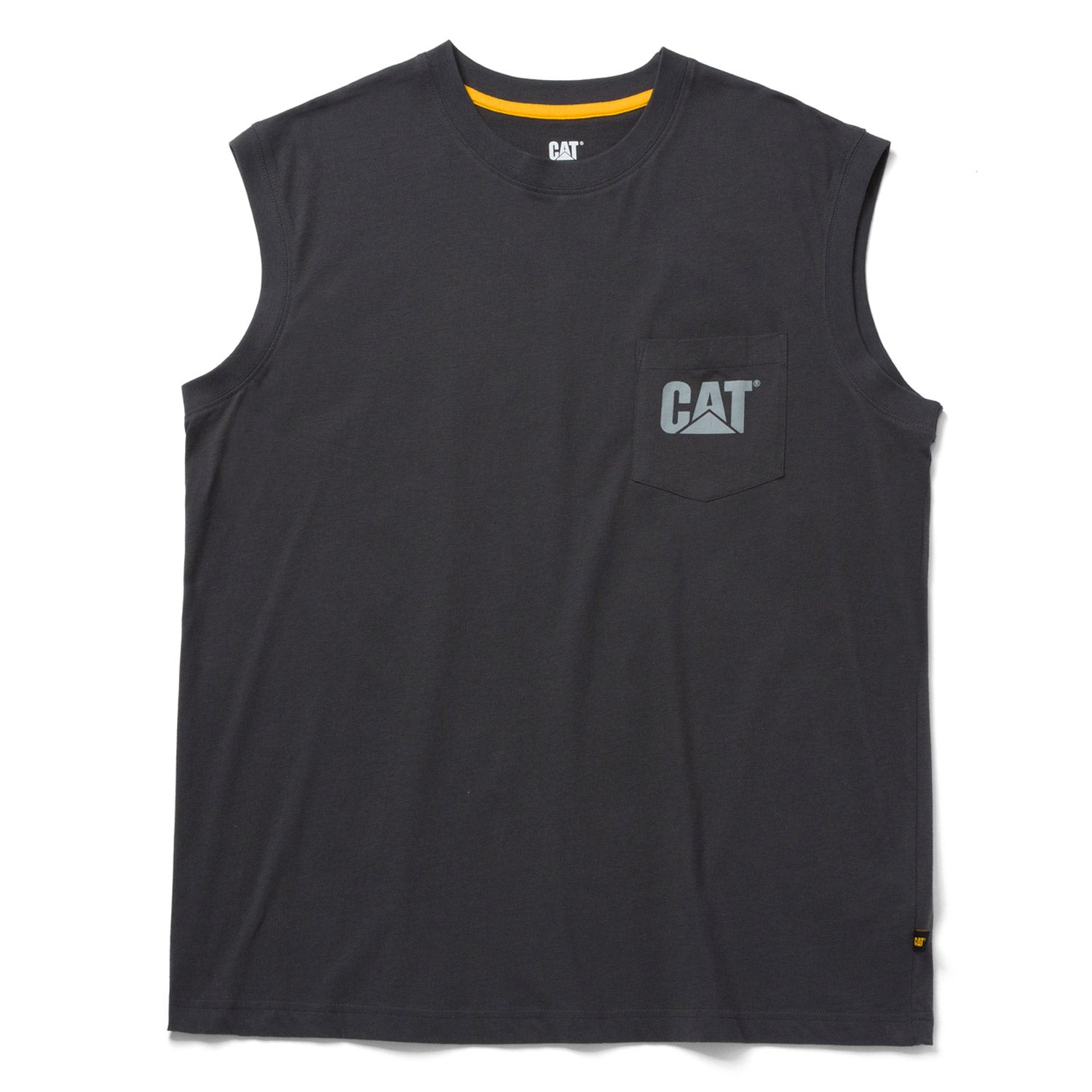 CAT Men's Trademark Sleeveless Pocket T-Shirt - Work World - Workwear, Work Boots, Safety Gear