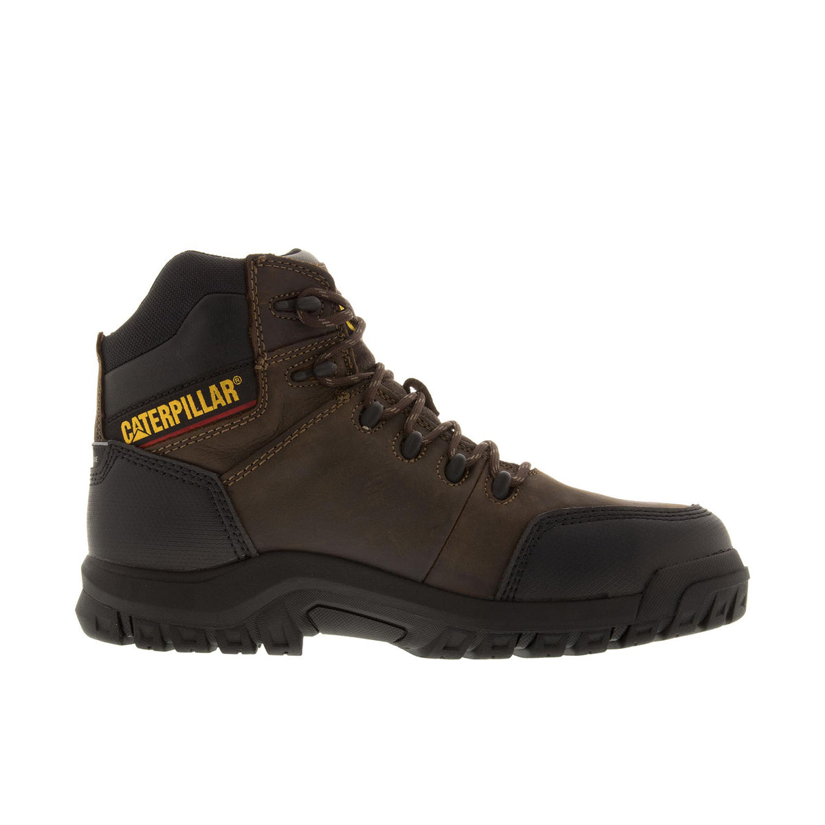 CAT Men's Resorption Waterproof Comp Toe Work Boot Work Boots CAT Seal Brown 10 M