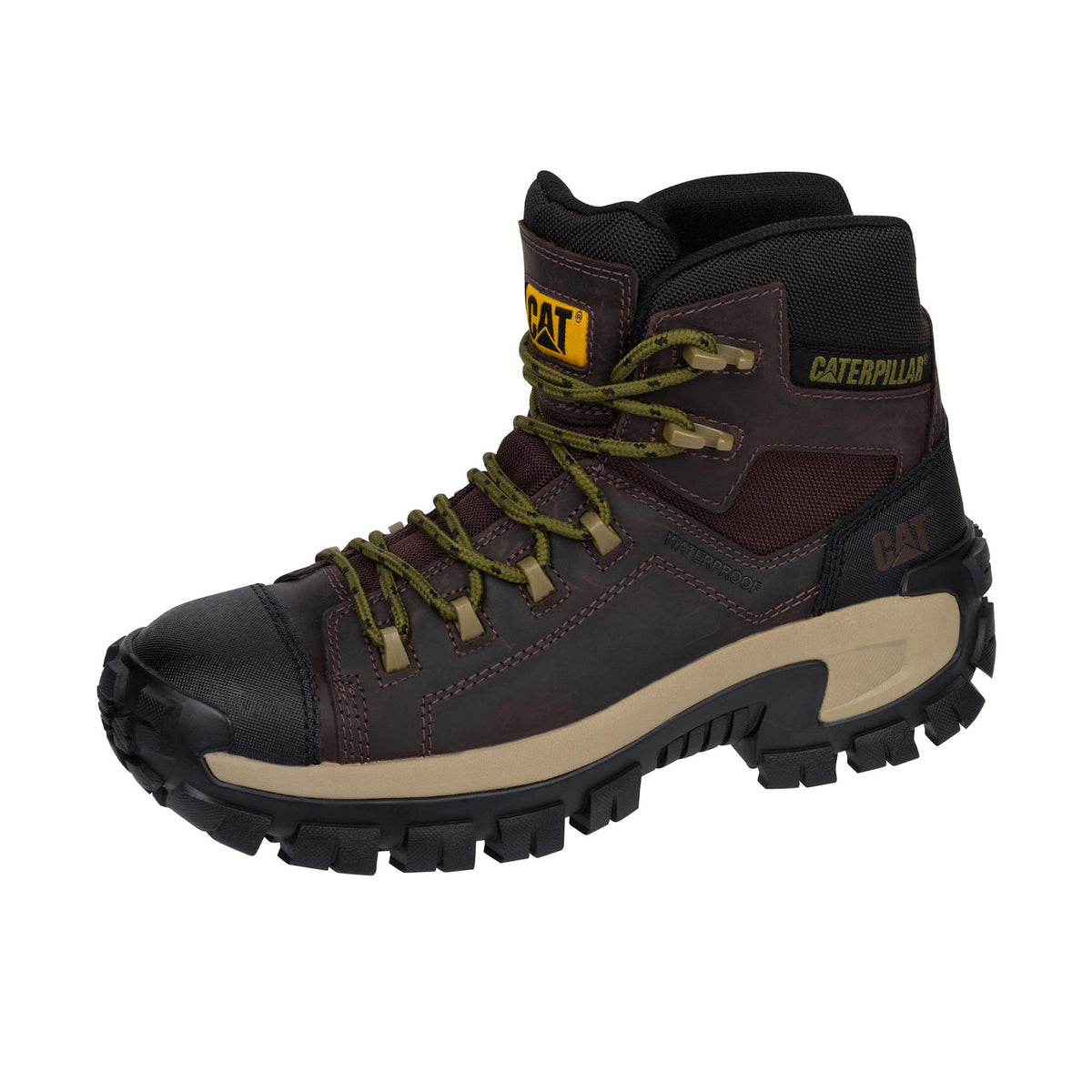 CAT Men's Invader Hiker Waterproof Comp Toe Work Boot Work Boots CAT