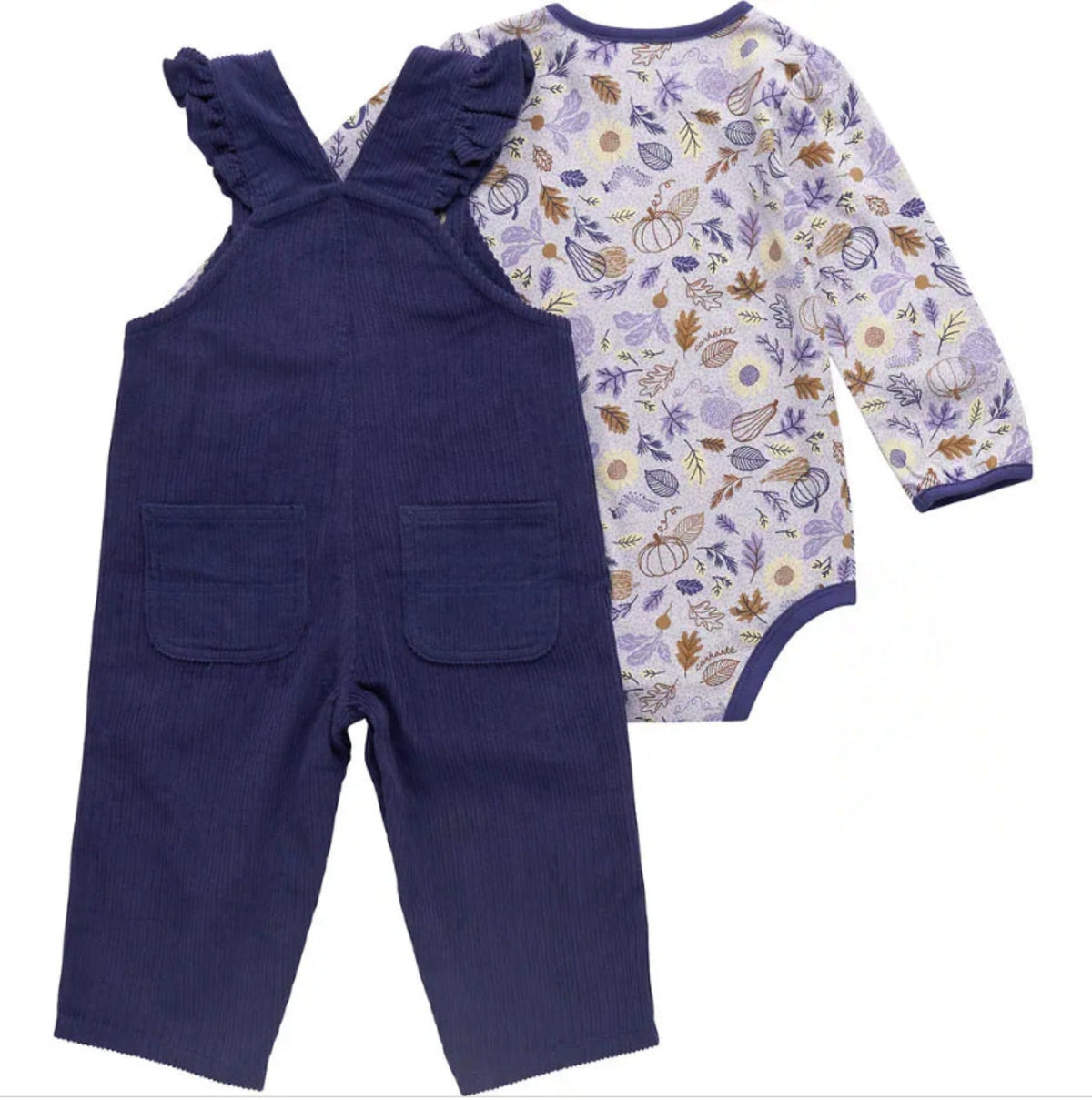 Carhartt Girls' Long Sleeve Bodysuit + Corduroy Overall Set - Work World - Workwear, Work Boots, Safety Gear
