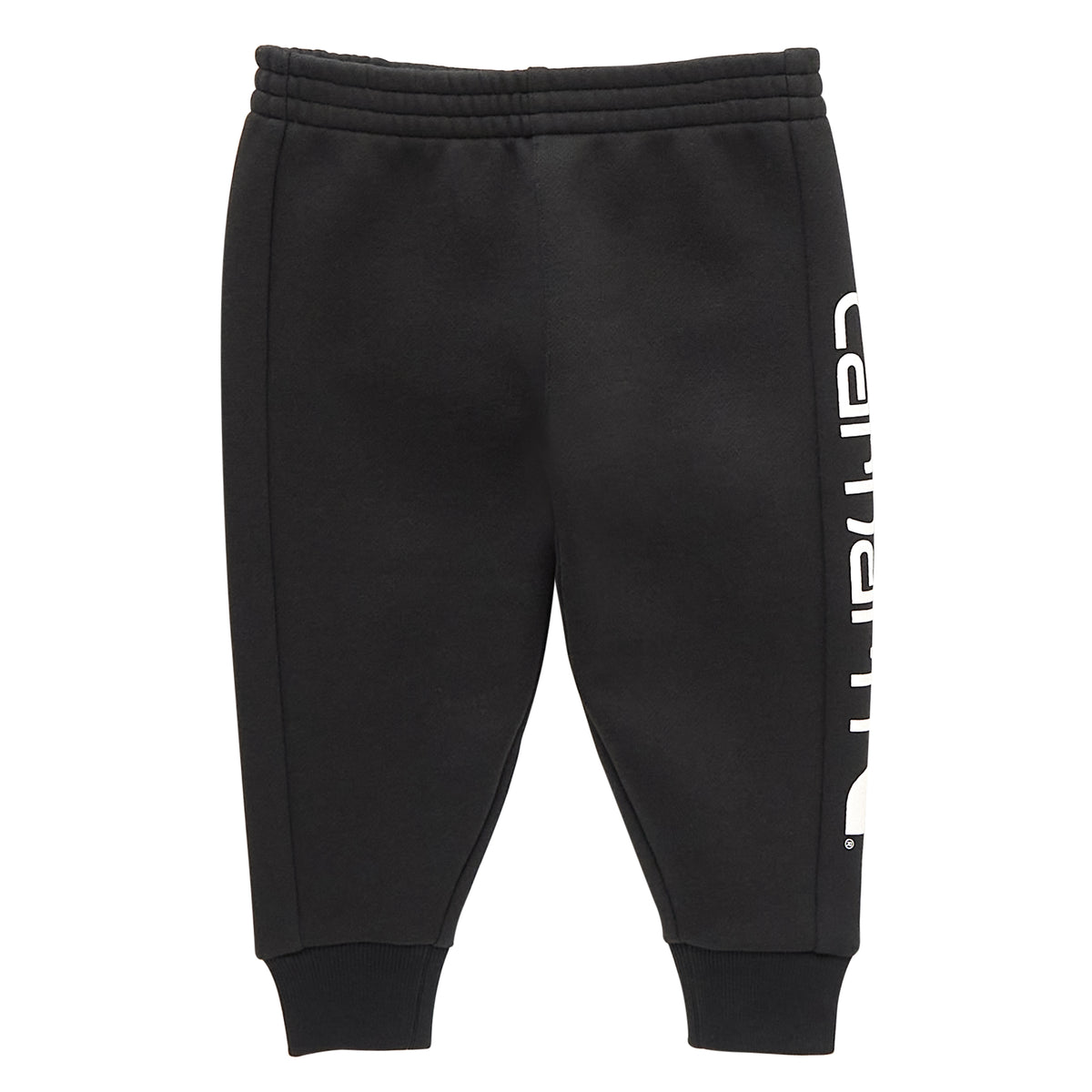 Carhartt Kids' Fleece Logo Sweatpant Pants Carhartt Caviar Black 12M Infant