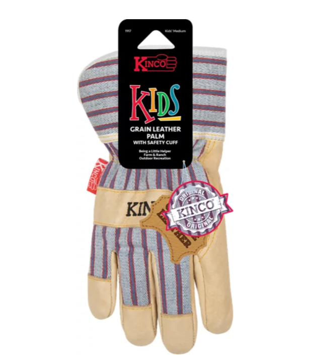Kinco Kid&#39;s Leather Gloves - Work World - Workwear, Work Boots, Safety Gear