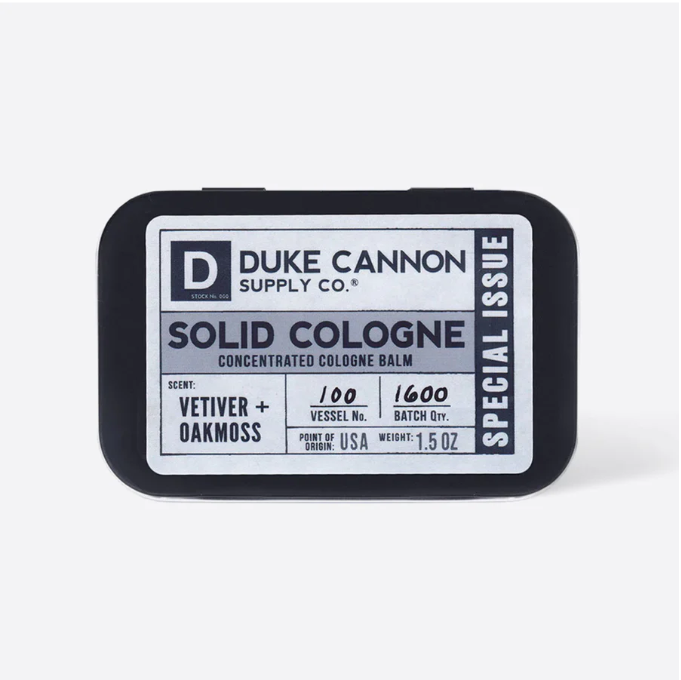 Duke Cannon Vetiver Oakmoss Solid Cologne - Work World - Workwear, Work Boots, Safety Gear