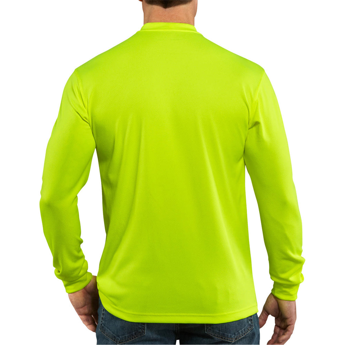 Carhartt Men&#39;s Force Color Enhanced Hi-Vis Long Sleeve T-Shirt - Work World - Workwear, Work Boots, Safety Gear