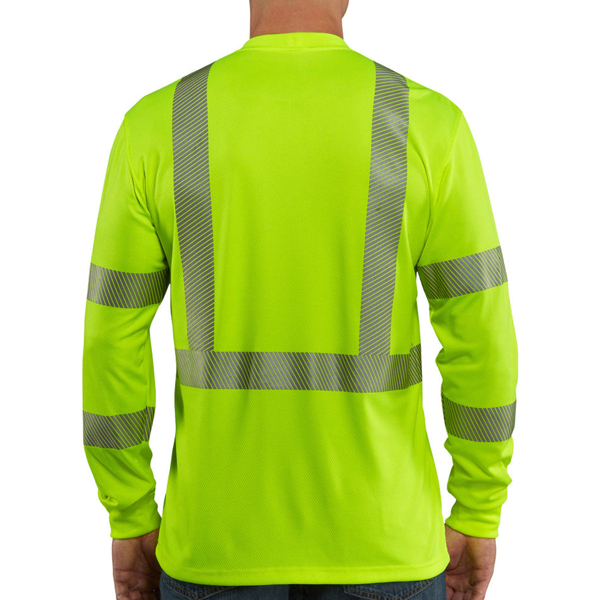 Carhartt Men&#39;s Force Class 3 Hi-Vis Long Sleeve T-Shirt - Work World - Workwear, Work Boots, Safety Gear