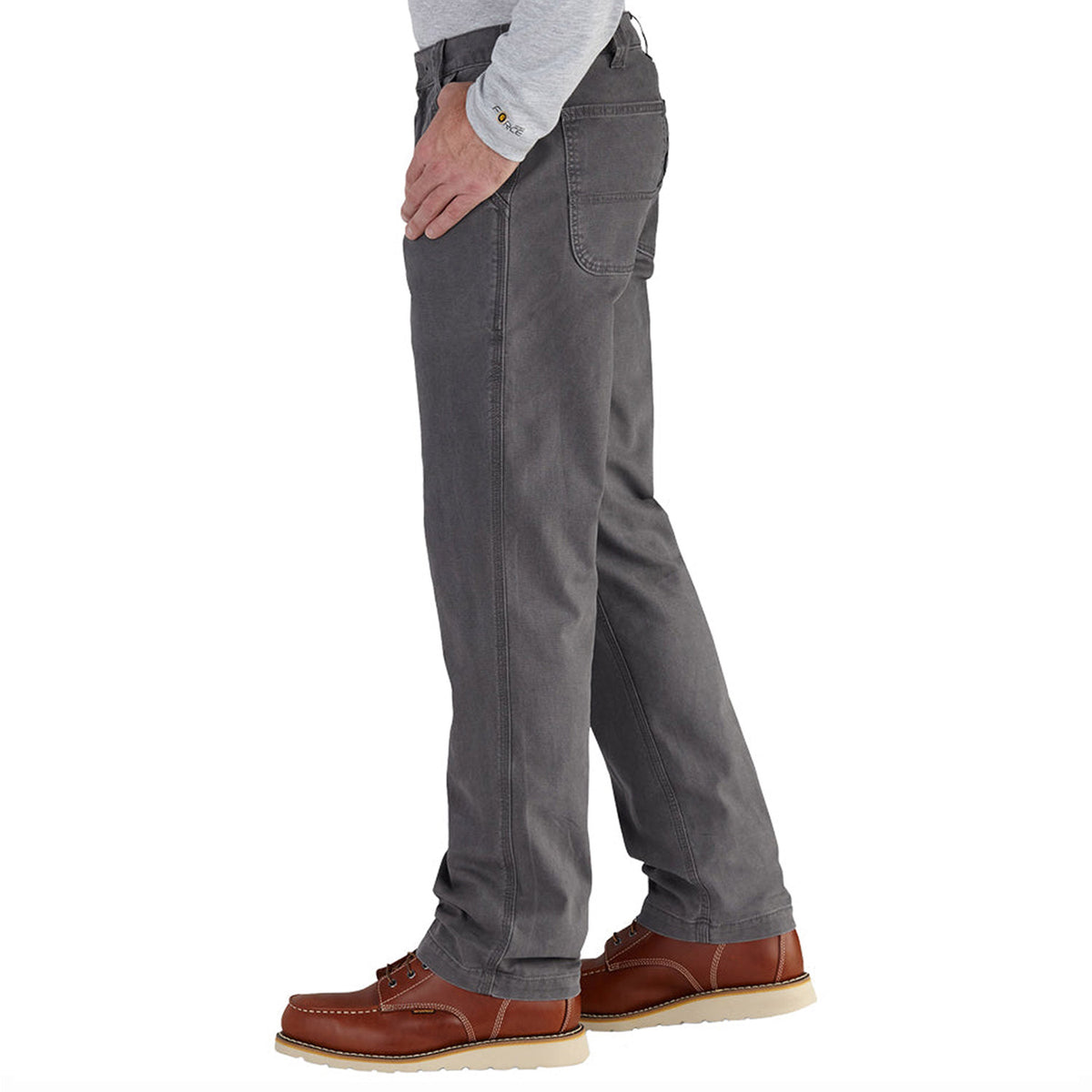 Carhartt Men&#39;s Rugged Flex® Rigby Dungaree_Gravel - Work World - Workwear, Work Boots, Safety Gear