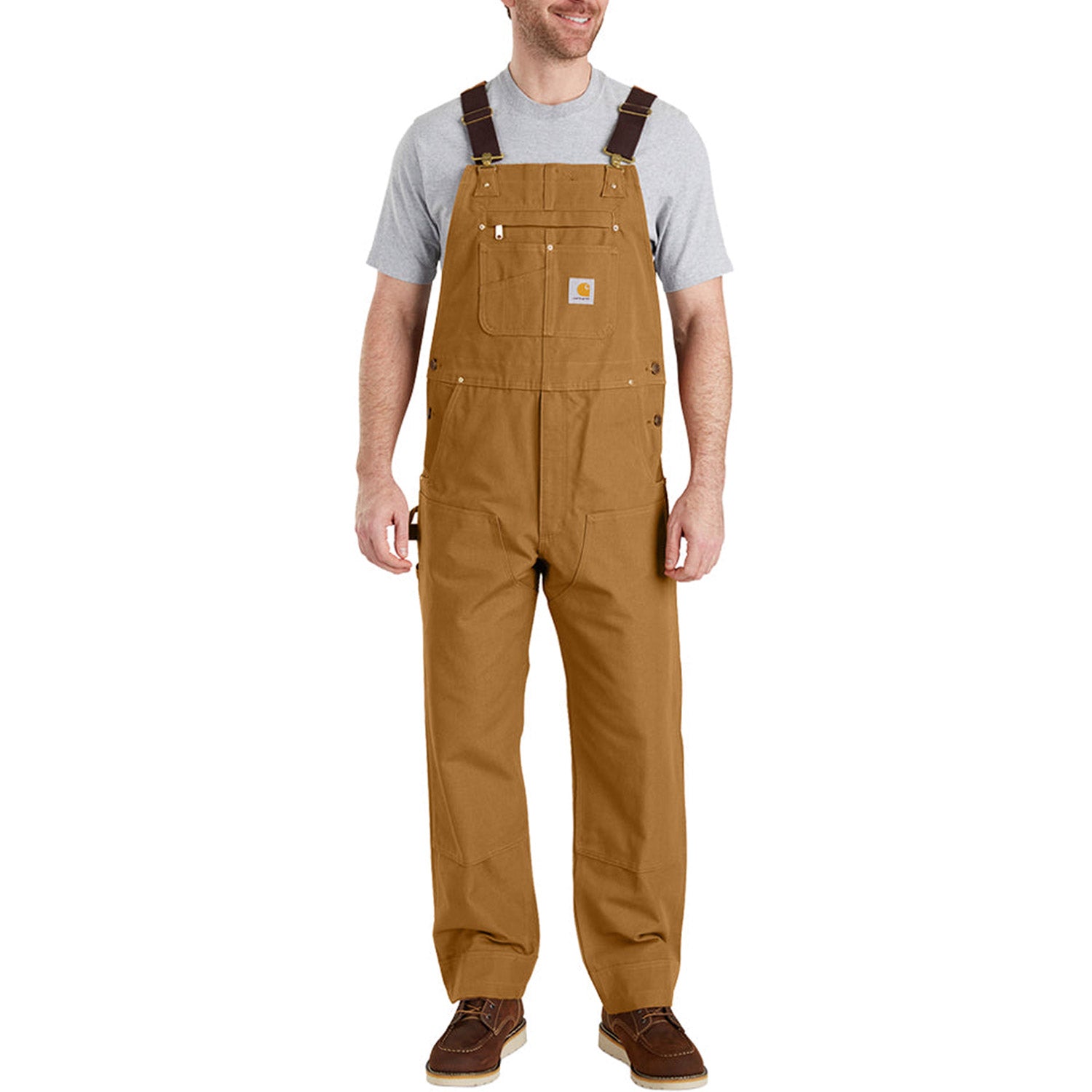 Carhartt Men's Duck Bib Overall_Carhartt Brown - Work World - Workwear, Work Boots, Safety Gear