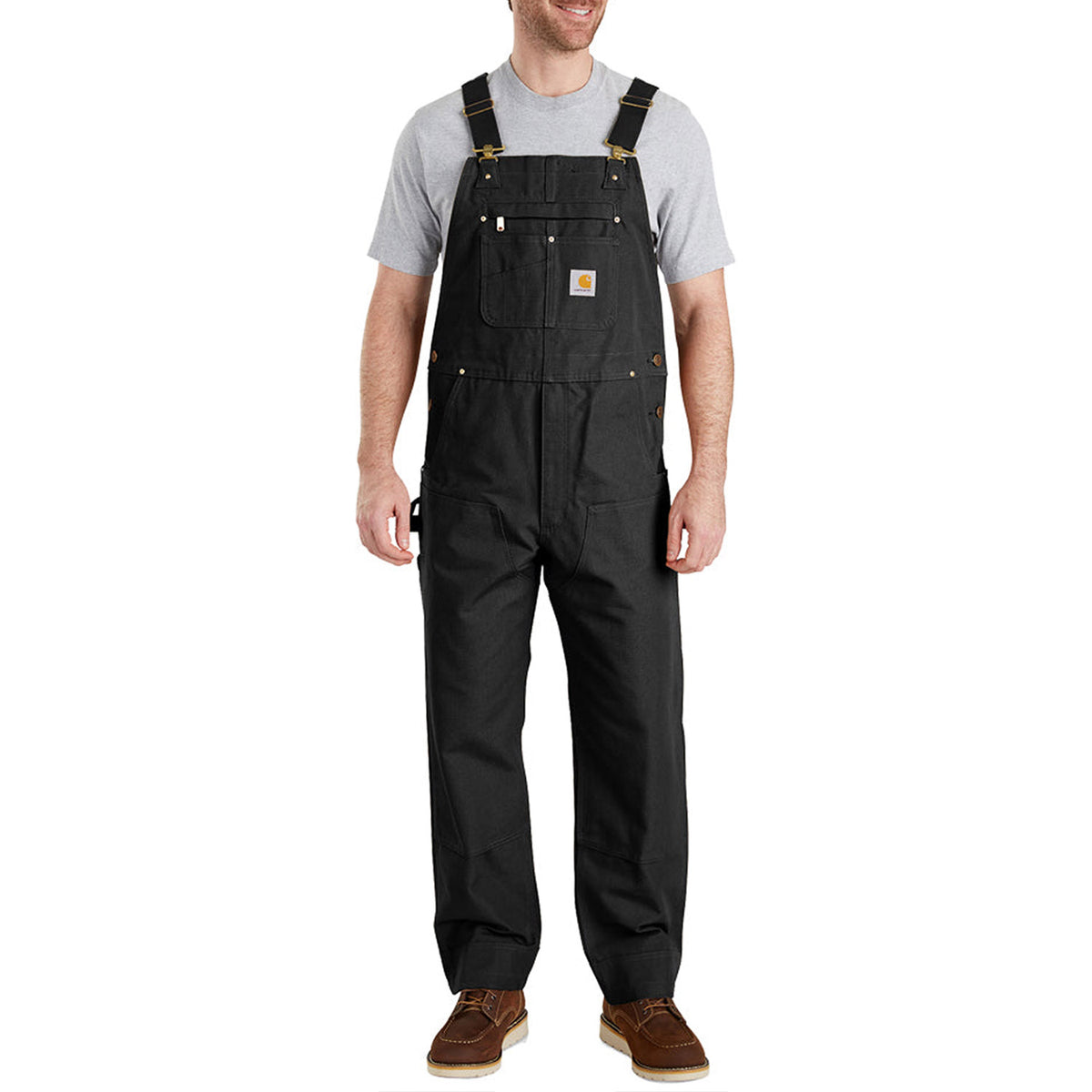 Carhartt Men&#39;s Duck Bib Overall_Black - Work World - Workwear, Work Boots, Safety Gear