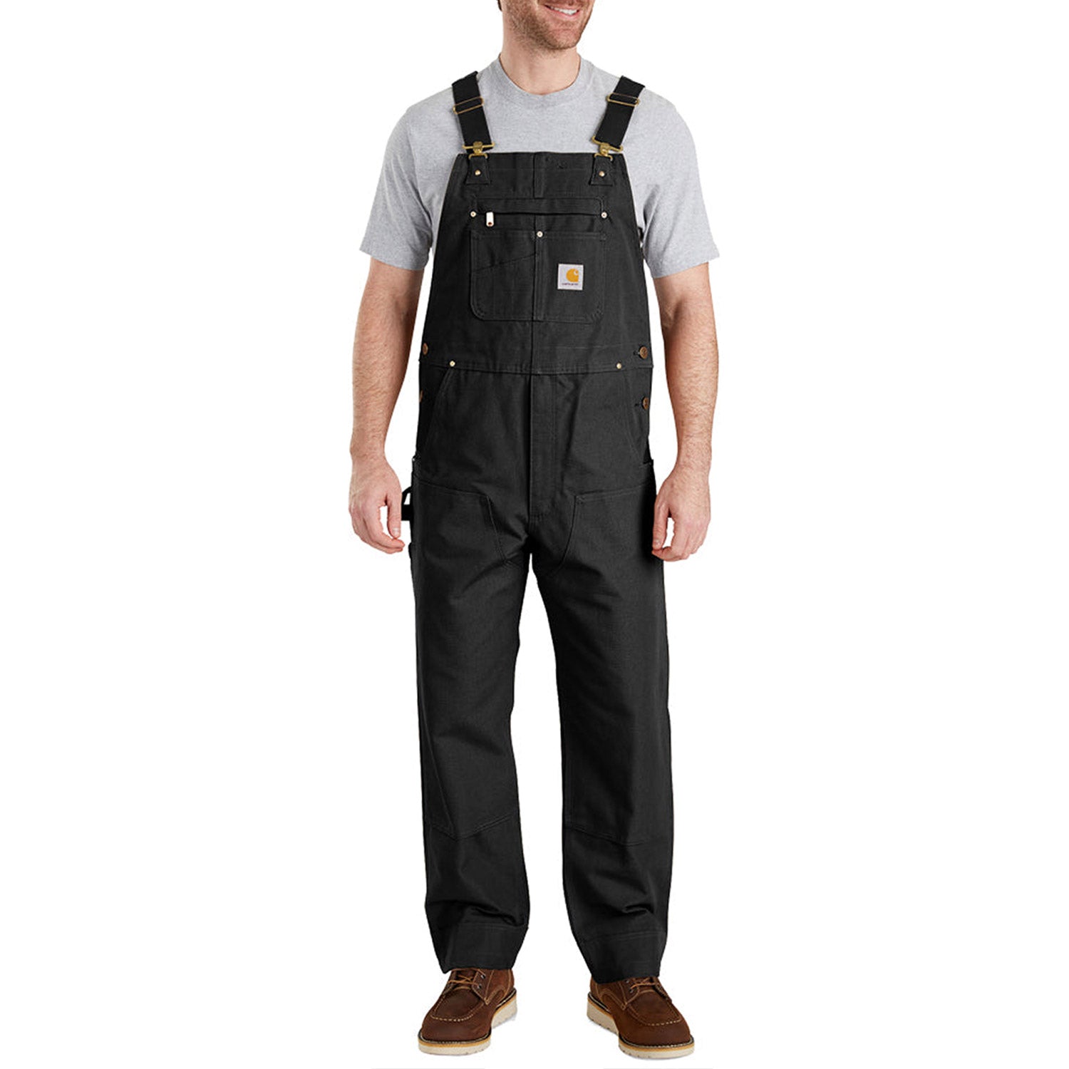 Carhartt Men's Duck Bib Overall_Black - Work World - Workwear, Work Boots, Safety Gear