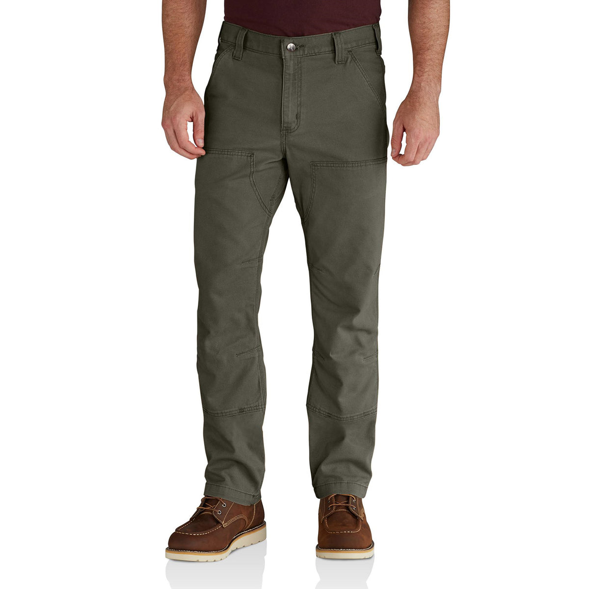 Carhartt Men&#39;s Rugged Flex® Rigby Double-Front Pant_Moss - Work World - Workwear, Work Boots, Safety Gear