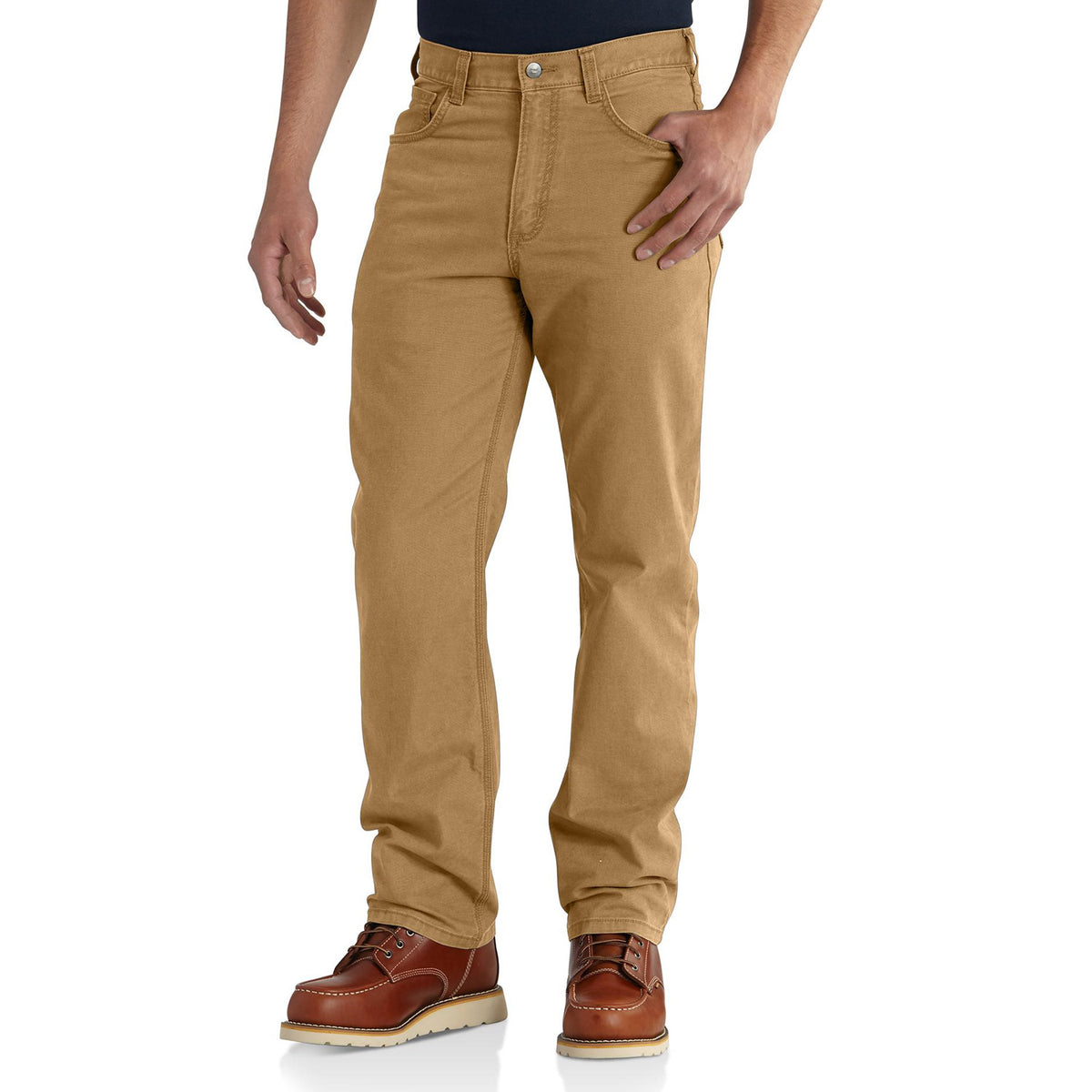 Carhartt Men&#39;s Rugged Flex® Rigby Five Pocket Pant_Hickory - Work World - Workwear, Work Boots, Safety Gear