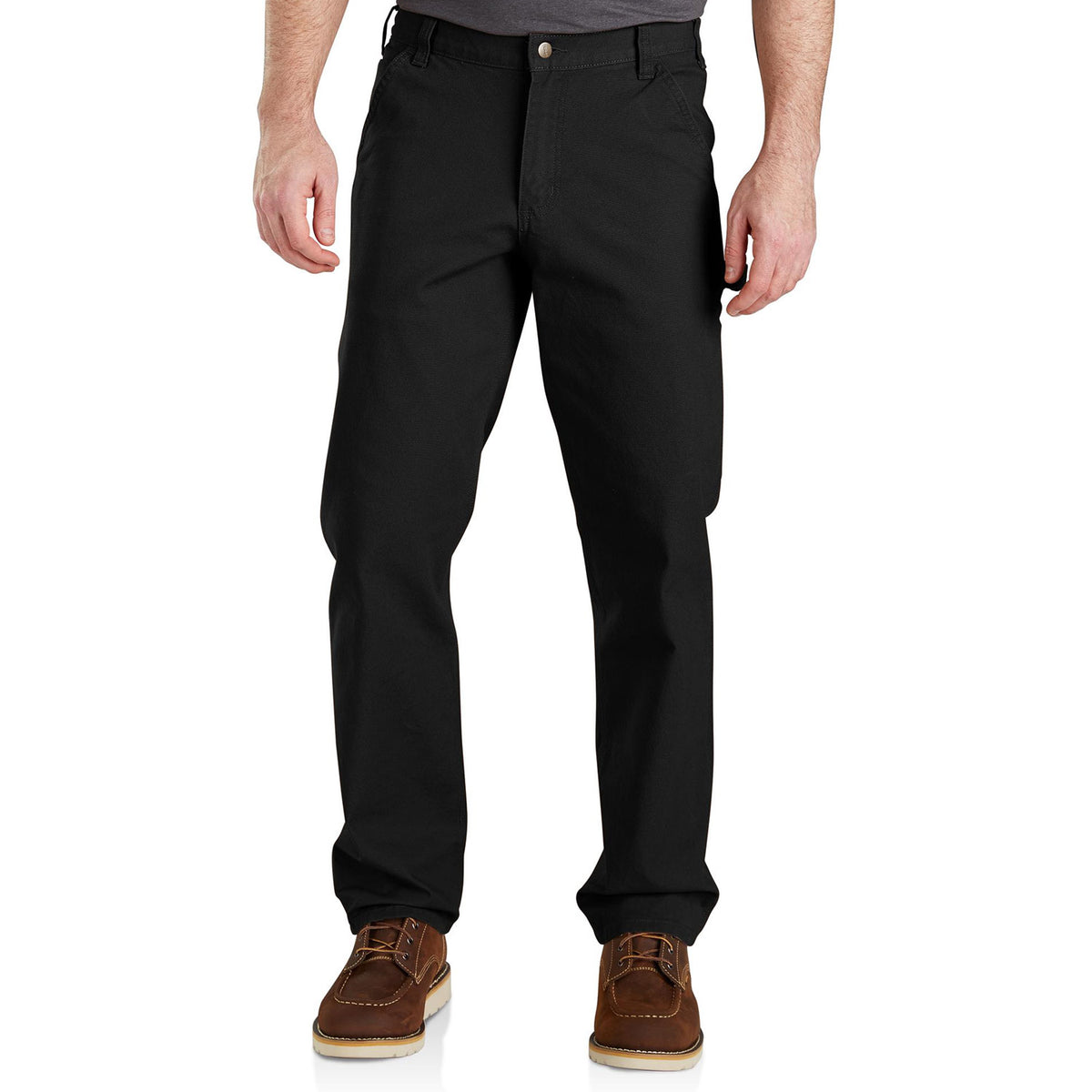 Carhartt Men&#39;s Rugged Flex® Relaxed Fit Duck Dungaree_Black - Work World - Workwear, Work Boots, Safety Gear