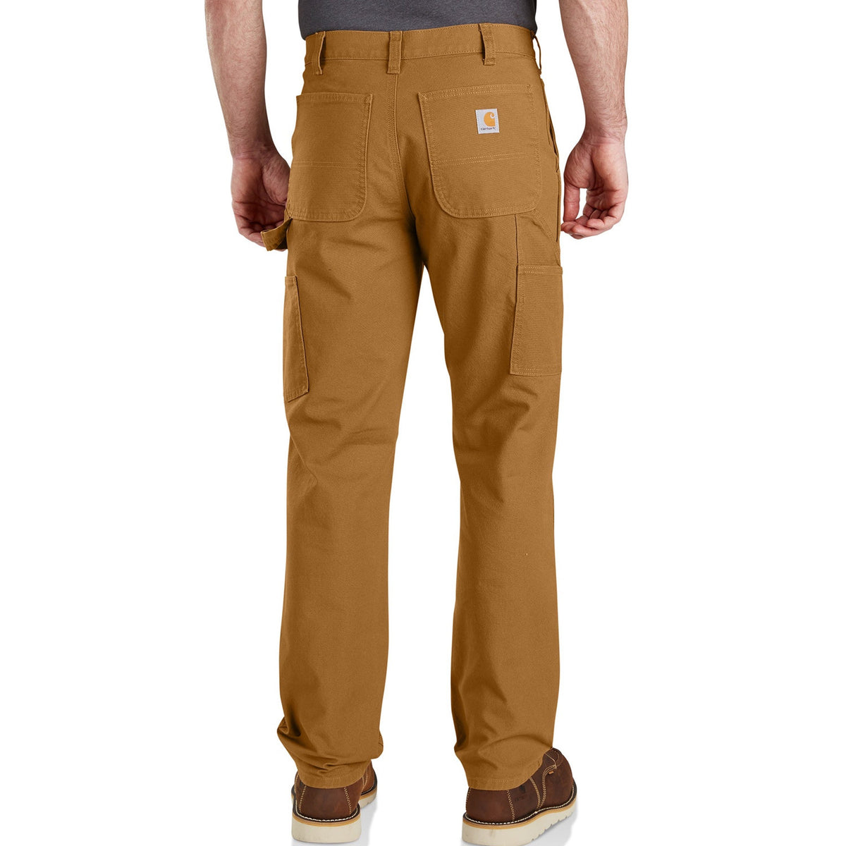 Carhartt Men&#39;s Rugged Flex® Relaxed Fit Duck Dungaree_Carhartt Brown - Work World - Workwear, Work Boots, Safety Gear