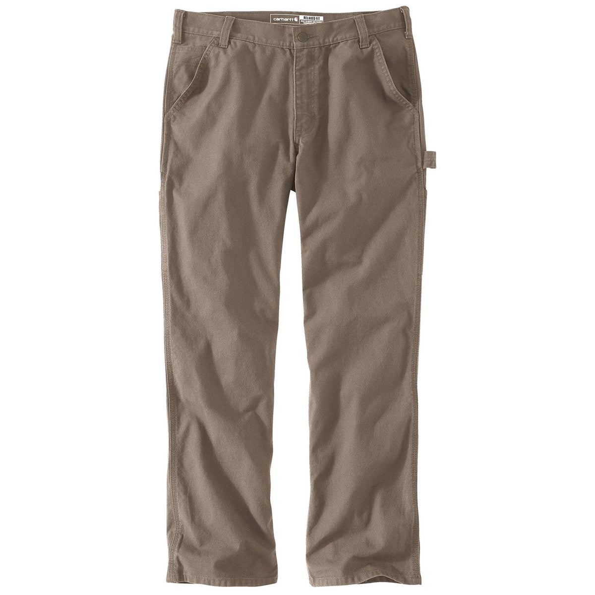 Carhartt Men&#39;s Rugged Flex® Relaxed Fit Duck Dungaree_Desert - Work World - Workwear, Work Boots, Safety Gear