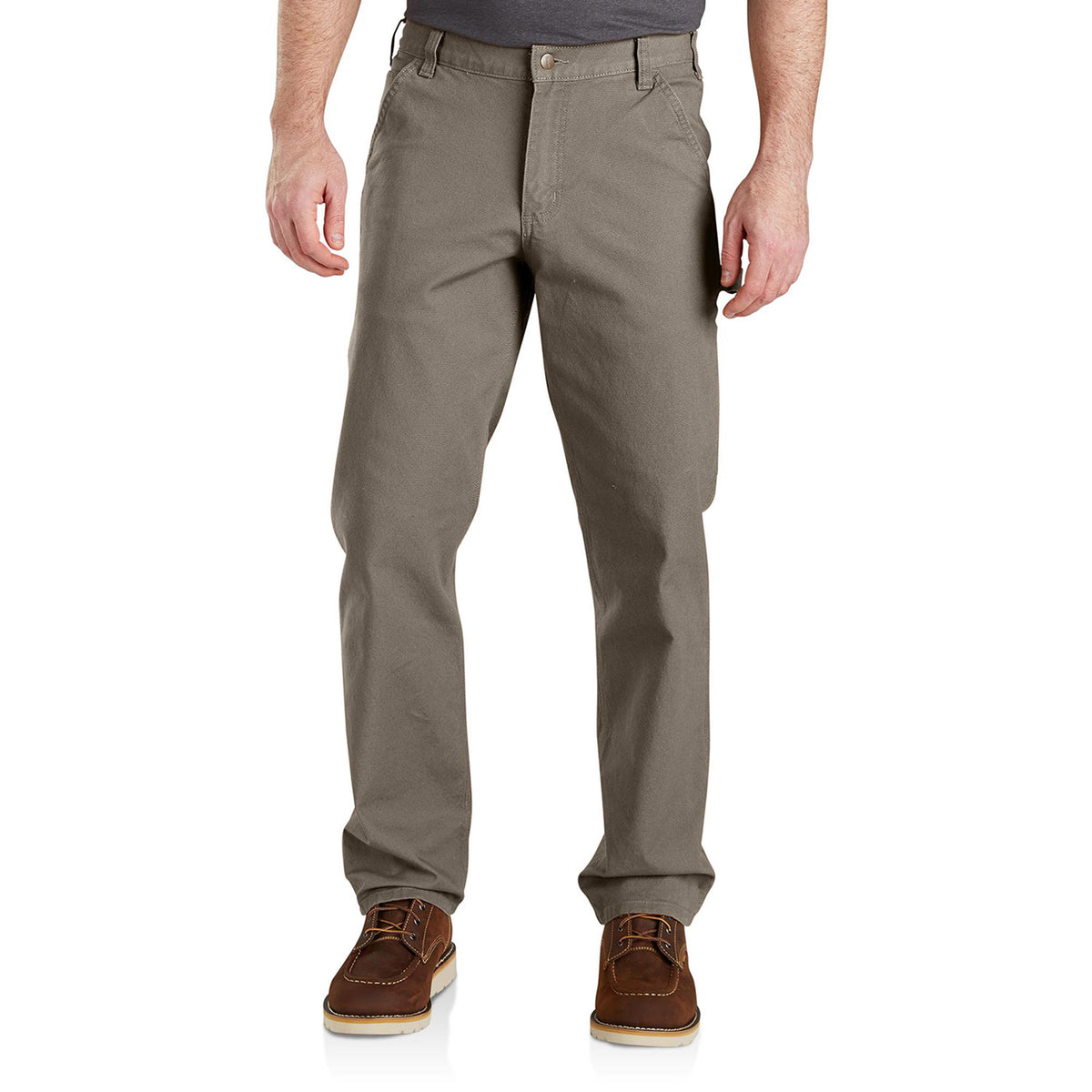 Carhartt Men&#39;s Rugged Flex® Relaxed Fit Duck Dungaree_Desert - Work World - Workwear, Work Boots, Safety Gear