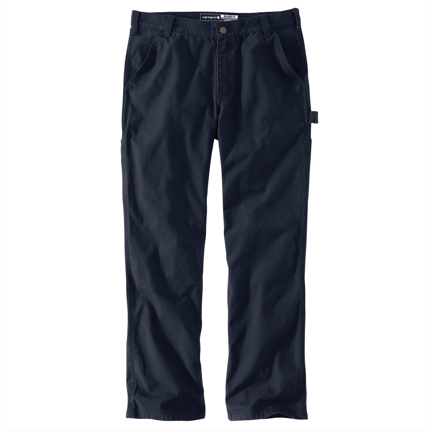 Carhartt Men's Rugged Flex® Relaxed Fit Duck Dungaree_Navy - Work World - Workwear, Work Boots, Safety Gear
