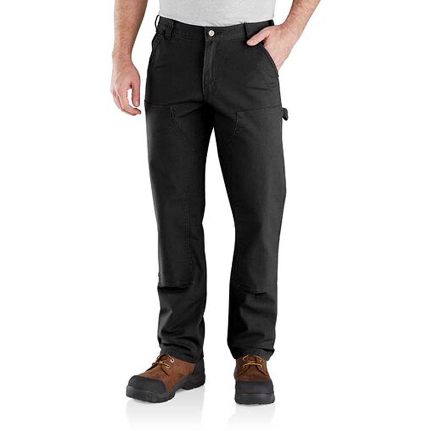 Carhartt Men's Rugged Flex® Relaxed Fit Double-Front Duck Pant_Black - Work World - Workwear, Work Boots, Safety Gear