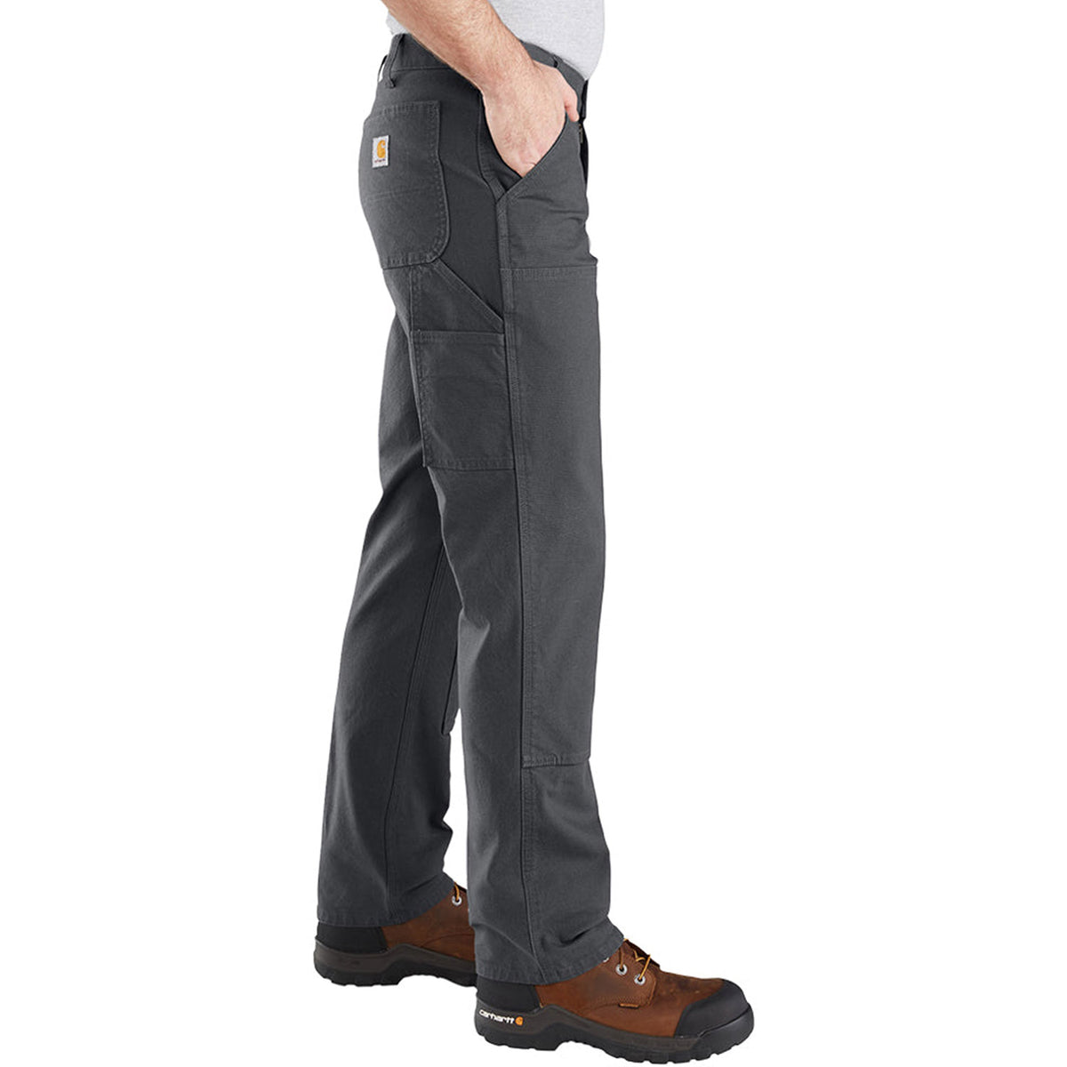 Carhartt Men&#39;s Rugged Flex® Relaxed Fit Double-Front Duck Pant_Shadow - Work World - Workwear, Work Boots, Safety Gear