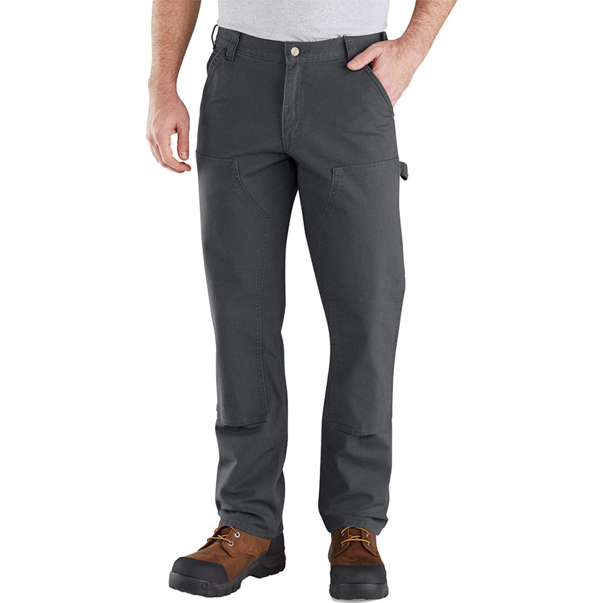 Carhartt Men&#39;s Rugged Flex® Relaxed Fit Double-Front Duck Pant_Shadow - Work World - Workwear, Work Boots, Safety Gear