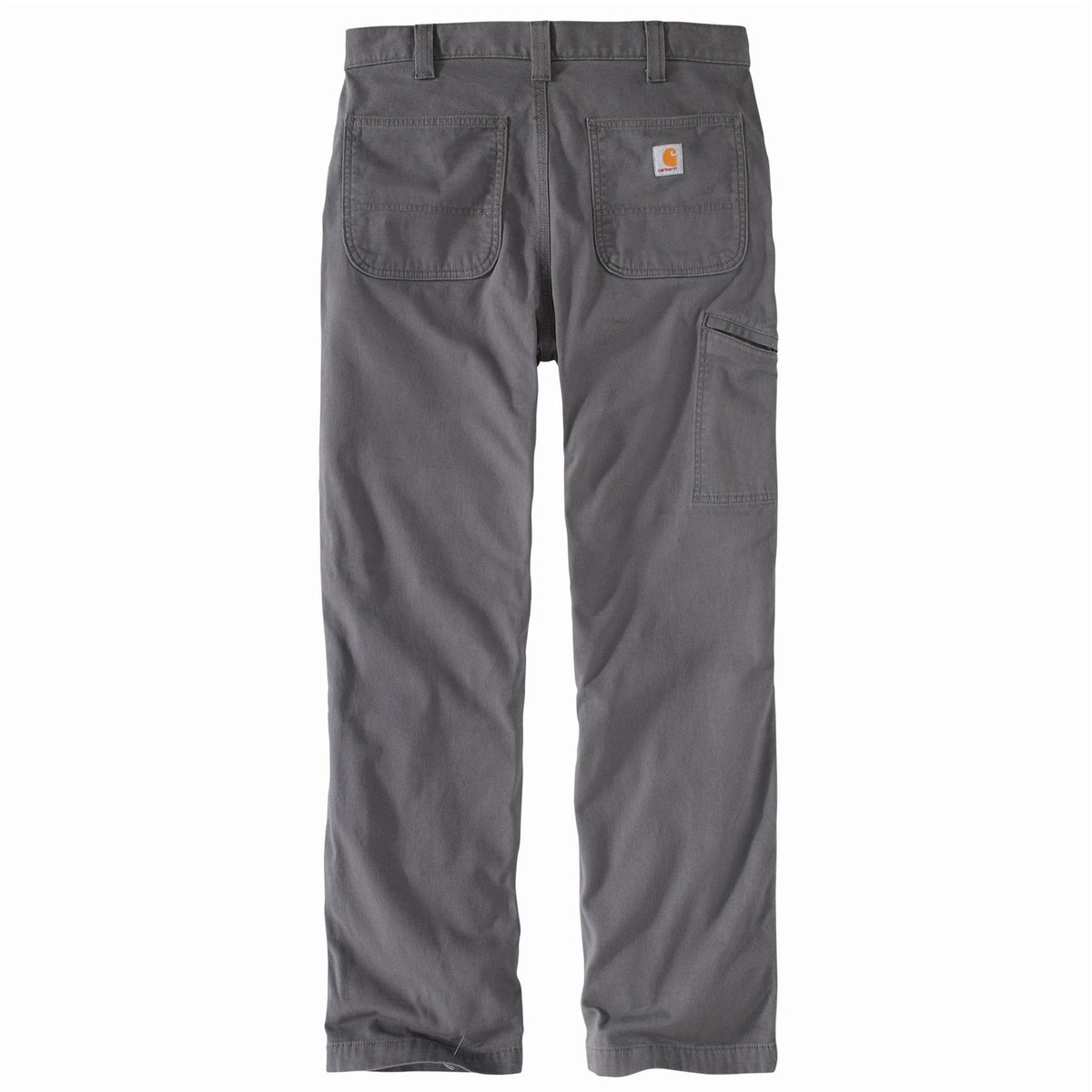 Carhartt Men&#39;s Rigby Flannel-Lined Dungaree_Gravel - Work World - Workwear, Work Boots, Safety Gear