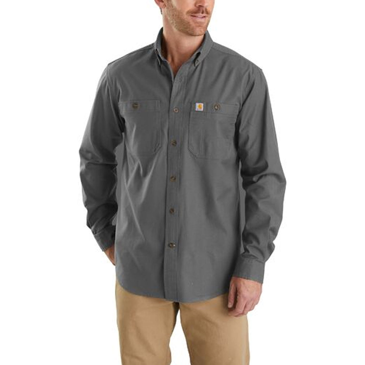 Carhartt Men&#39;s Rugged Flex® Rigby Long Sleeve Shirt - Work World - Workwear, Work Boots, Safety Gear