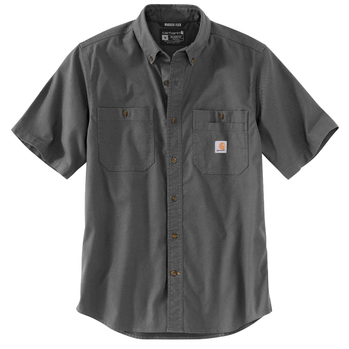 Carhartt Men's Rugged Flex® Relaxed Fit Midweight Canvas Work Shirt Work Shirts Carhartt