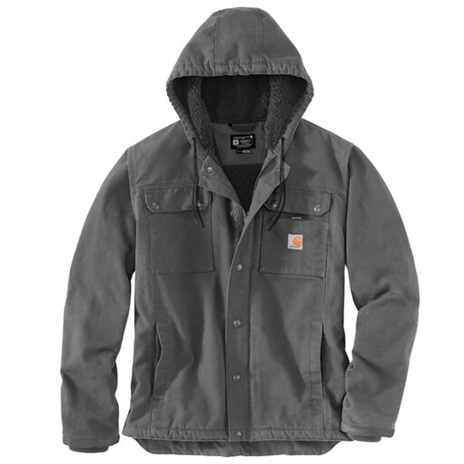 Carhartt ダークグレー ジャケット Carhartt Men's Gravel Medium Weight Woven Hooded Insulated Work