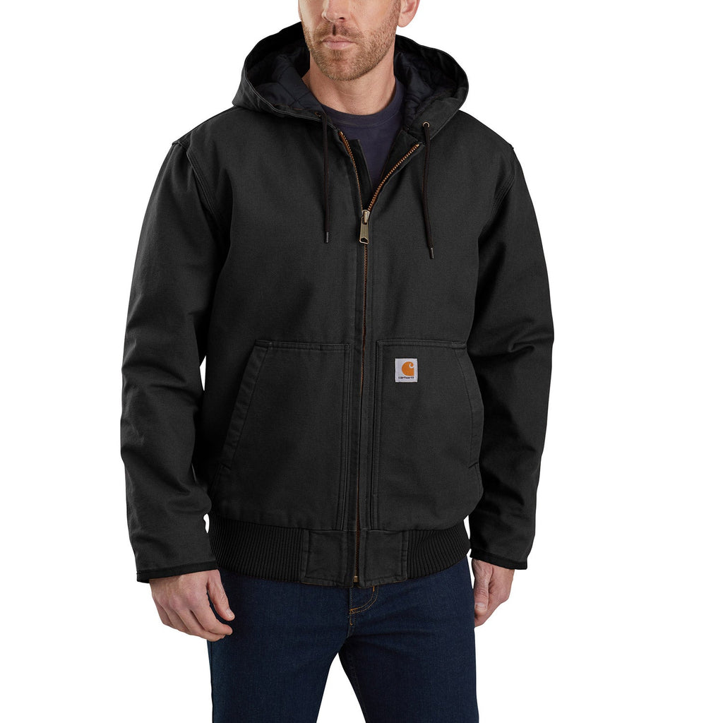 Carhartt Men's Loose Fit Washed Duck Insulated Active Jac-3 Jacket Carhartt Men's Loose Fit Washed Duck Insulated Active Jac-3 Jacket