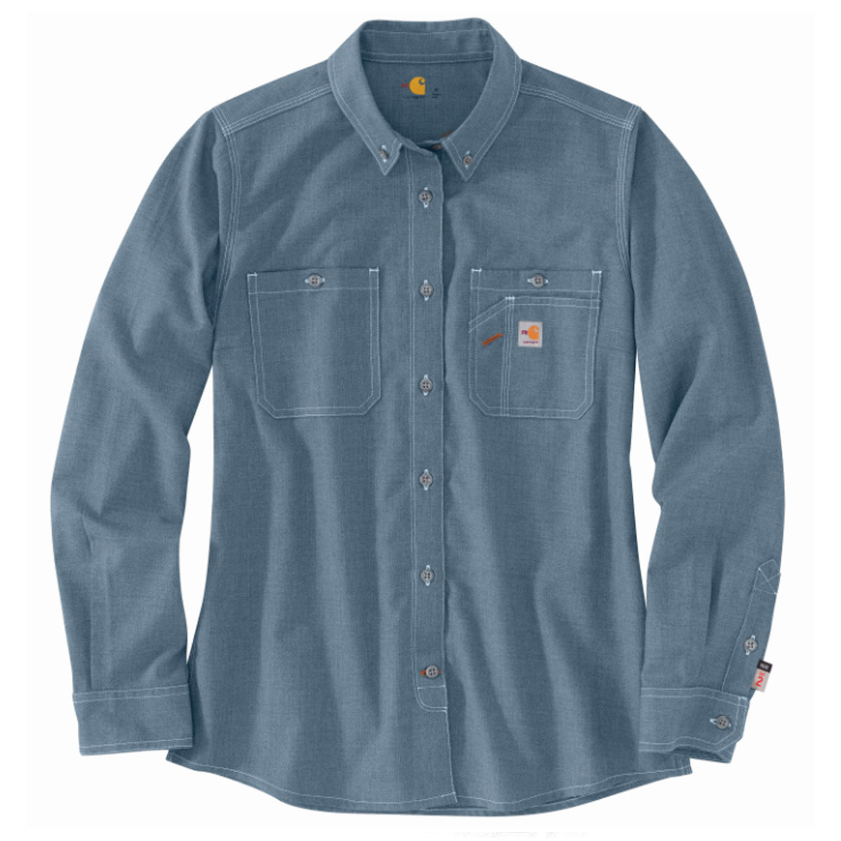 Carhartt Women&#39;s Flame Resistant Relaxed Fit Button-Up Work Shirt - Work World - Workwear, Work Boots, Safety Gear