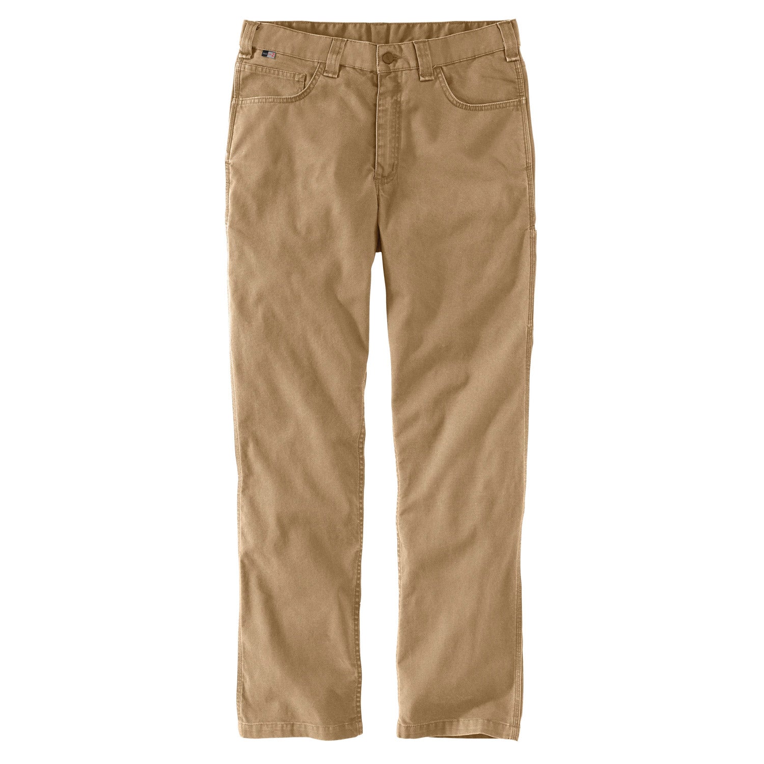 Carhartt Men's Flame Resistant Rugged Flex® Relaxed Fit Canvas Pant_Dark Khaki - Work World - Workwear, Work Boots, Safety Gear